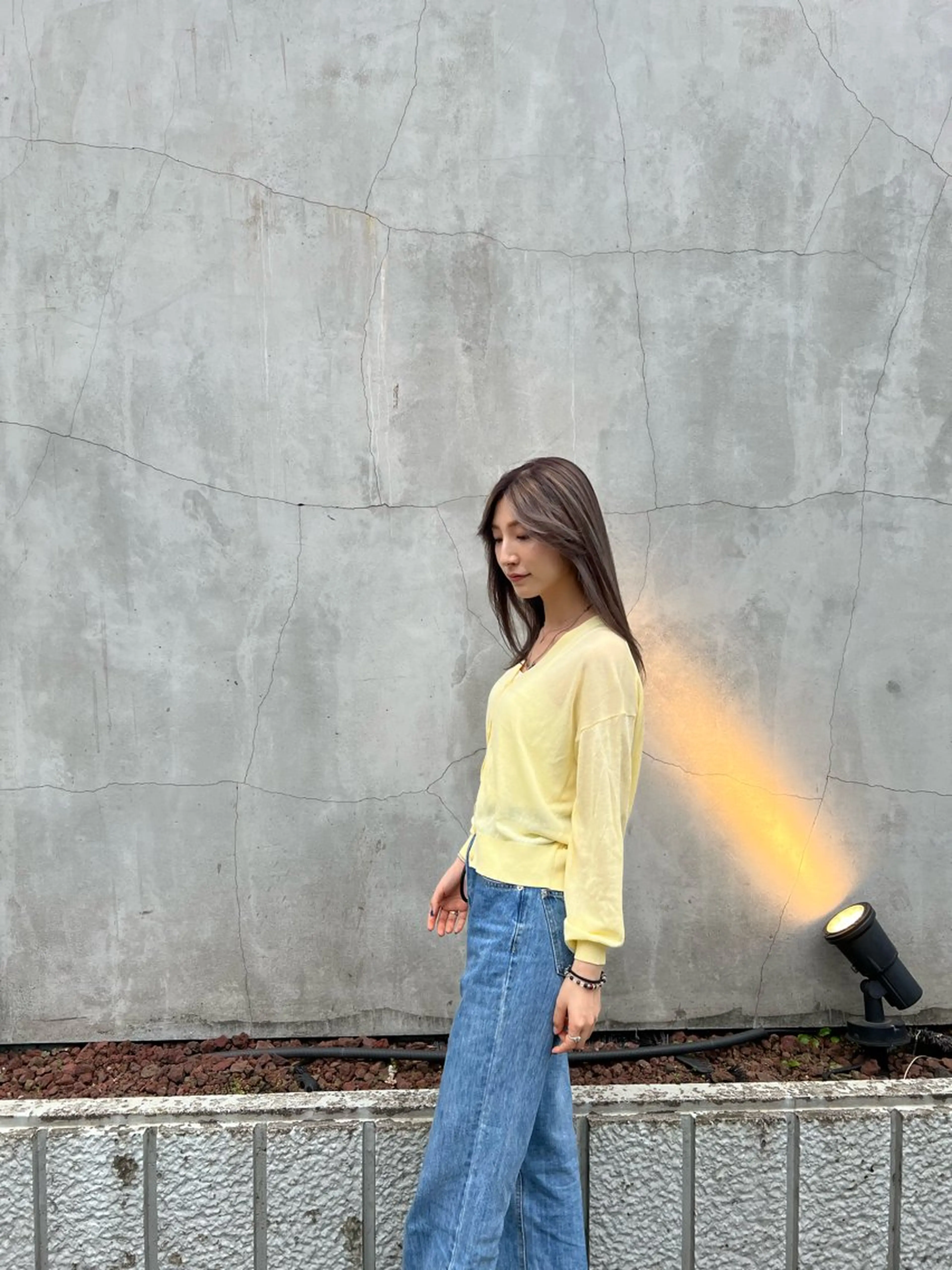 ロング カラー グレージュ ハイライトカラー ハイライト ヘアカラー トリートメント 🎨カラー満足度 500%💫ヅル💫のヘアスタイル