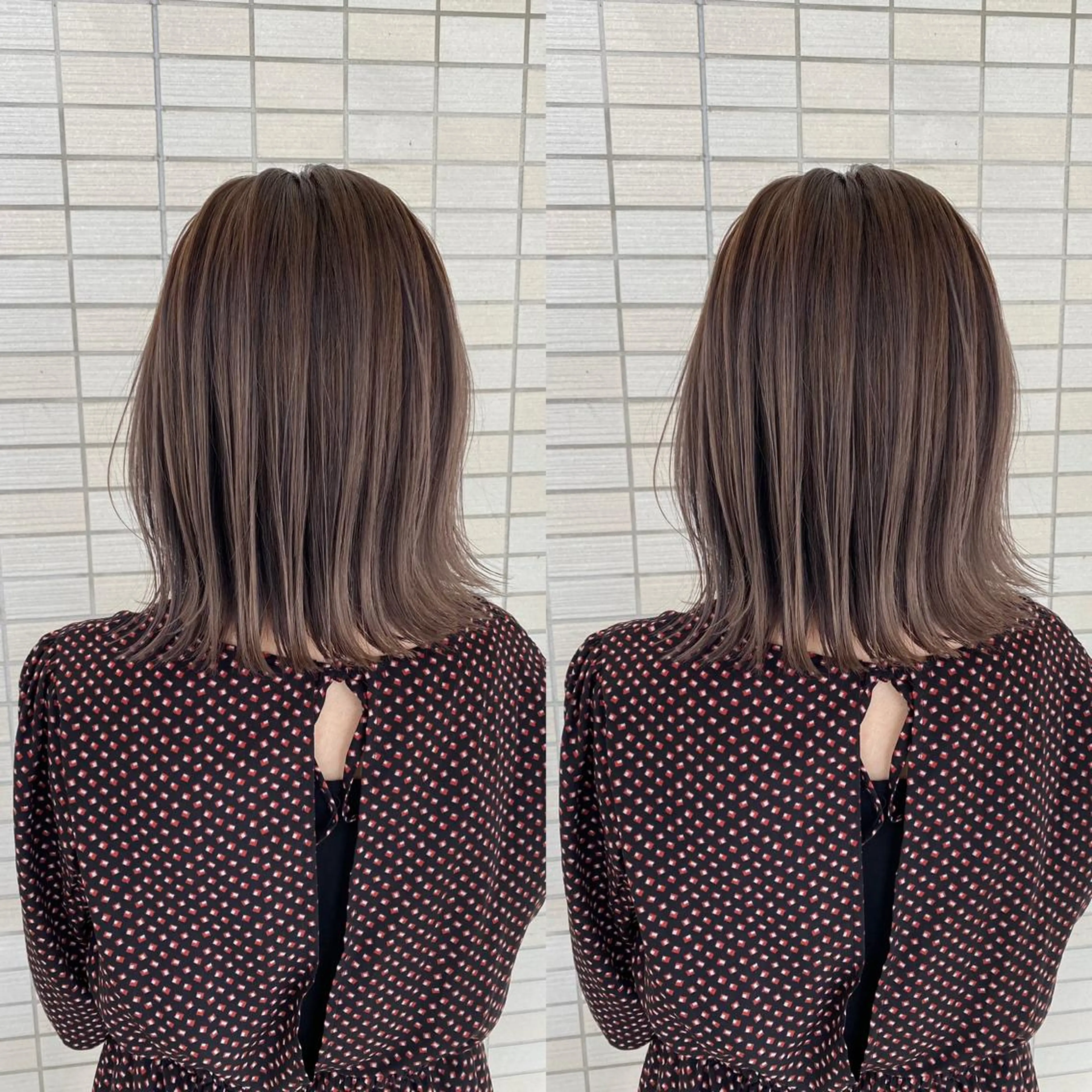 ミディアム レイヤーカット ヘアカラー Livnaリヴナ立川所属・レイヤー/ハイライト /立川/赤池宏隆のヘアスタイル