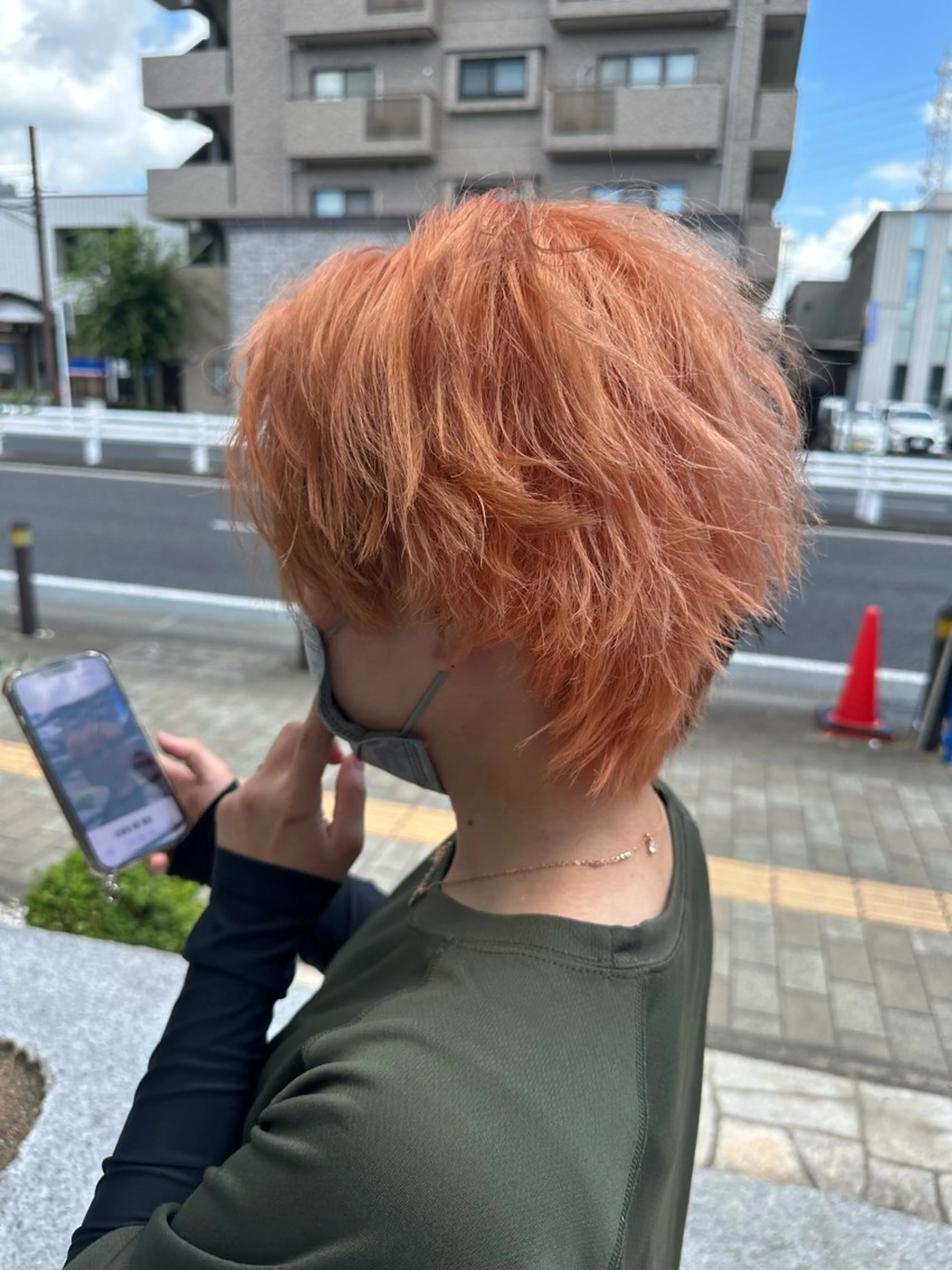 ショート ヘアカラー 中島 大聖のヘアスタイル