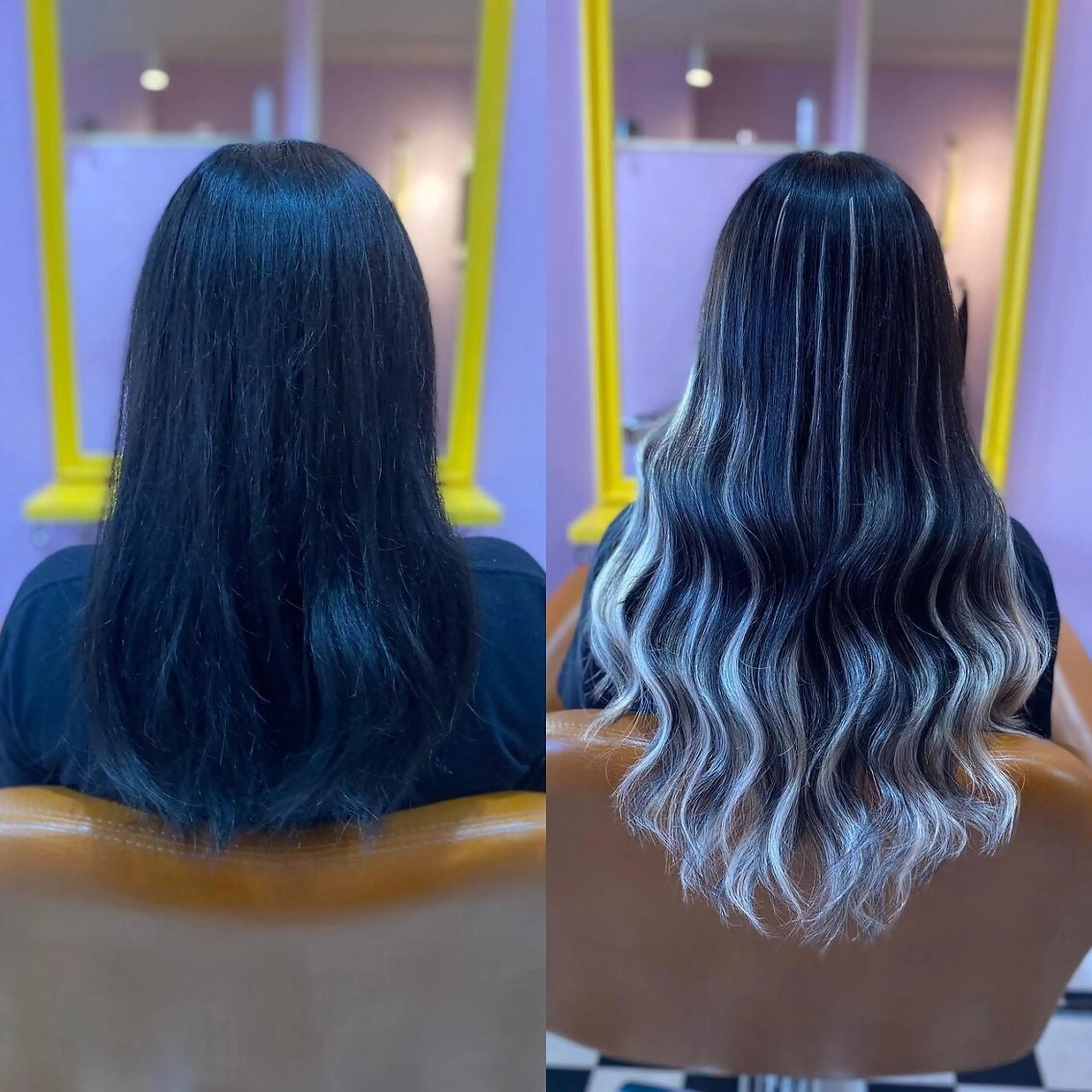 ロング カラー ヘアアレンジ チビ編み込みエクステ どぅ〜す/YUIのヘアスタイル