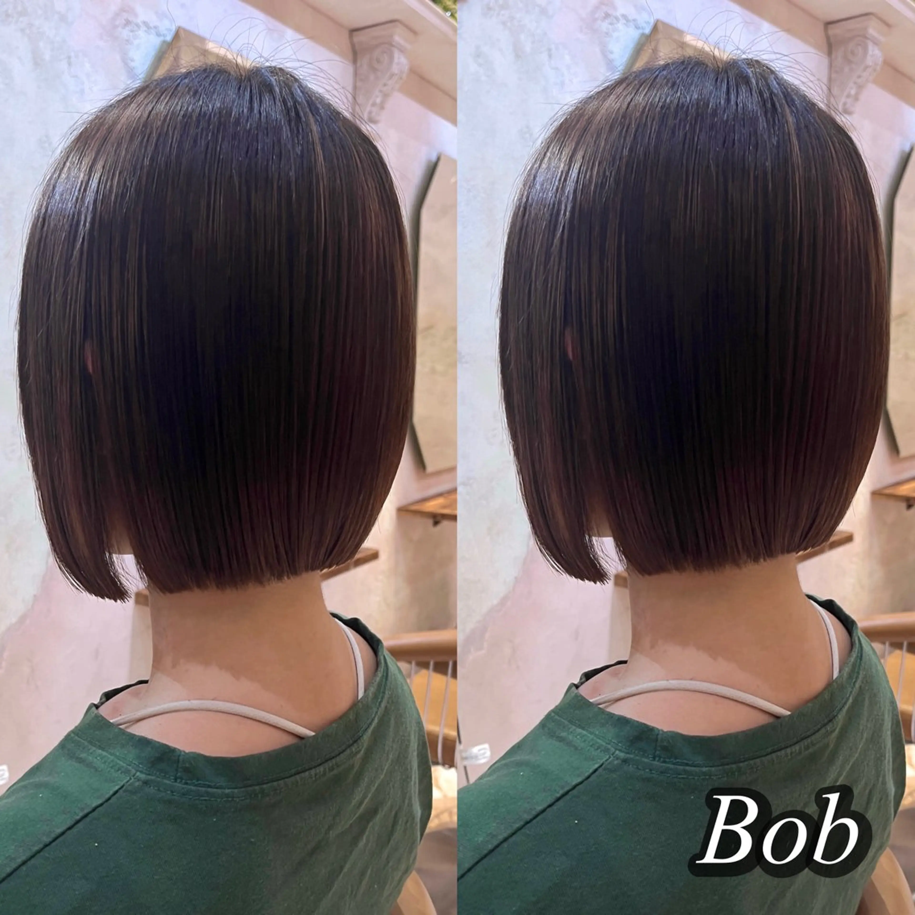 ショート カラー ボブ カット ヘアカラー トリートメント 似合わせレイヤー 髪質改善/柴木琴愛のヘアスタイル