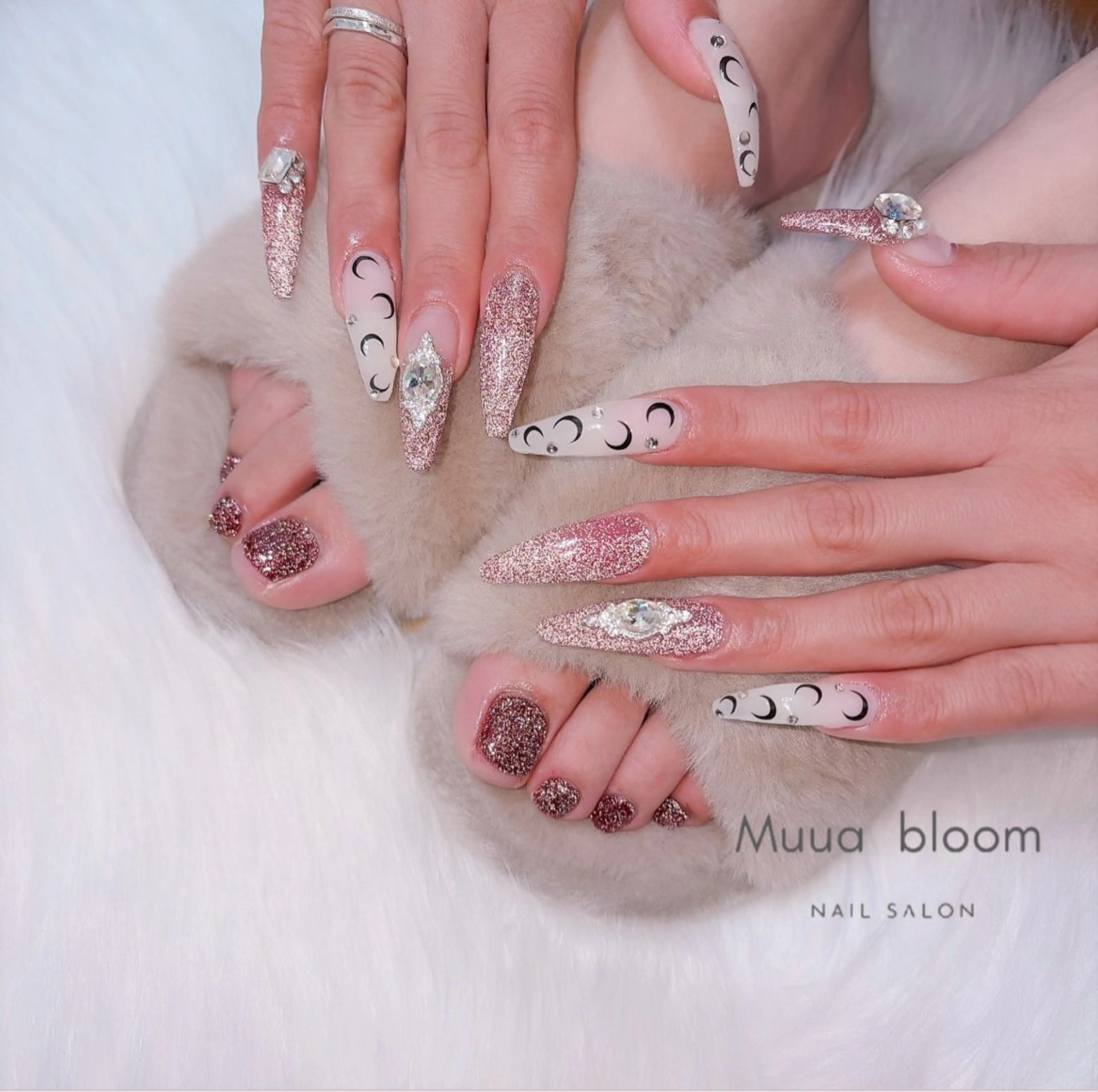 ネイル フラッシュネイル Muua bloomのネイルデザイン