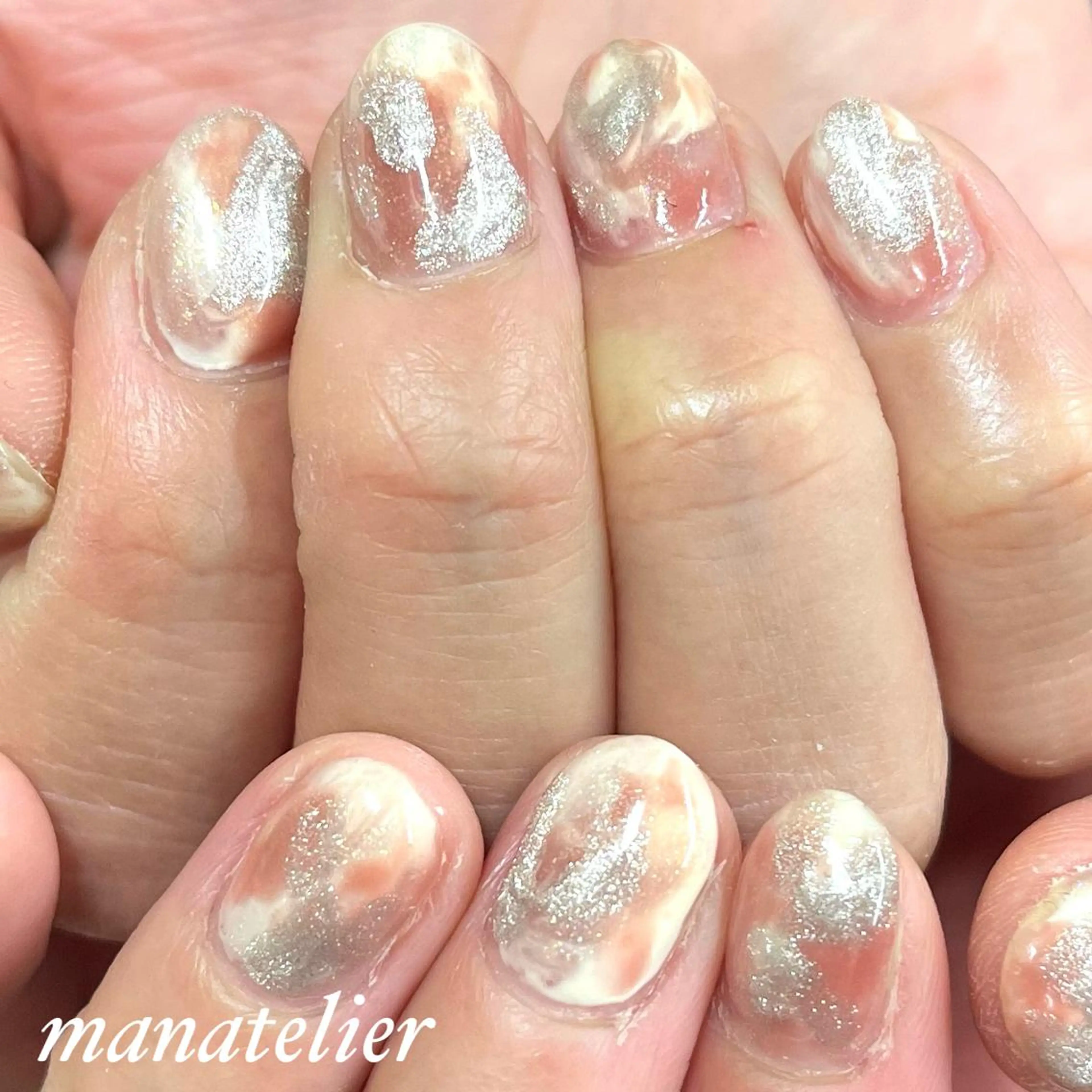 ネイル アートネイル ニュアンスネイル ハンドネイル manatelier マナトリエのネイルデザイン