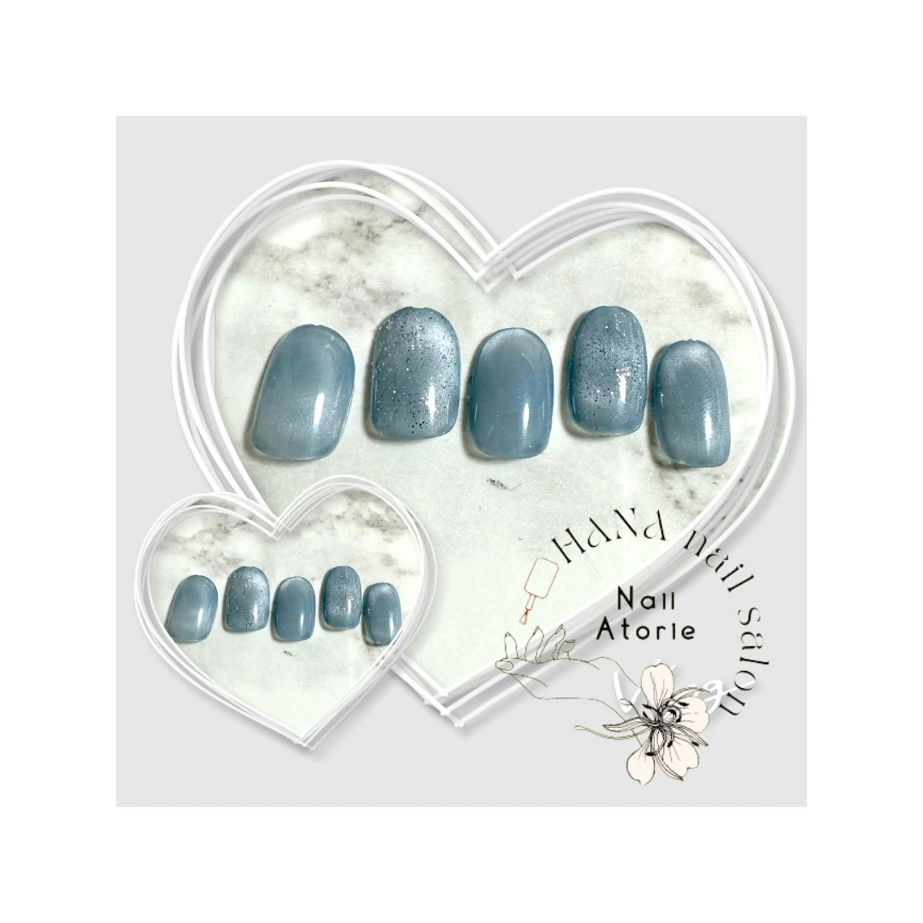 ネイル マグネットネイル ハンドネイル HaNA 　nail salonのネイルデザイン