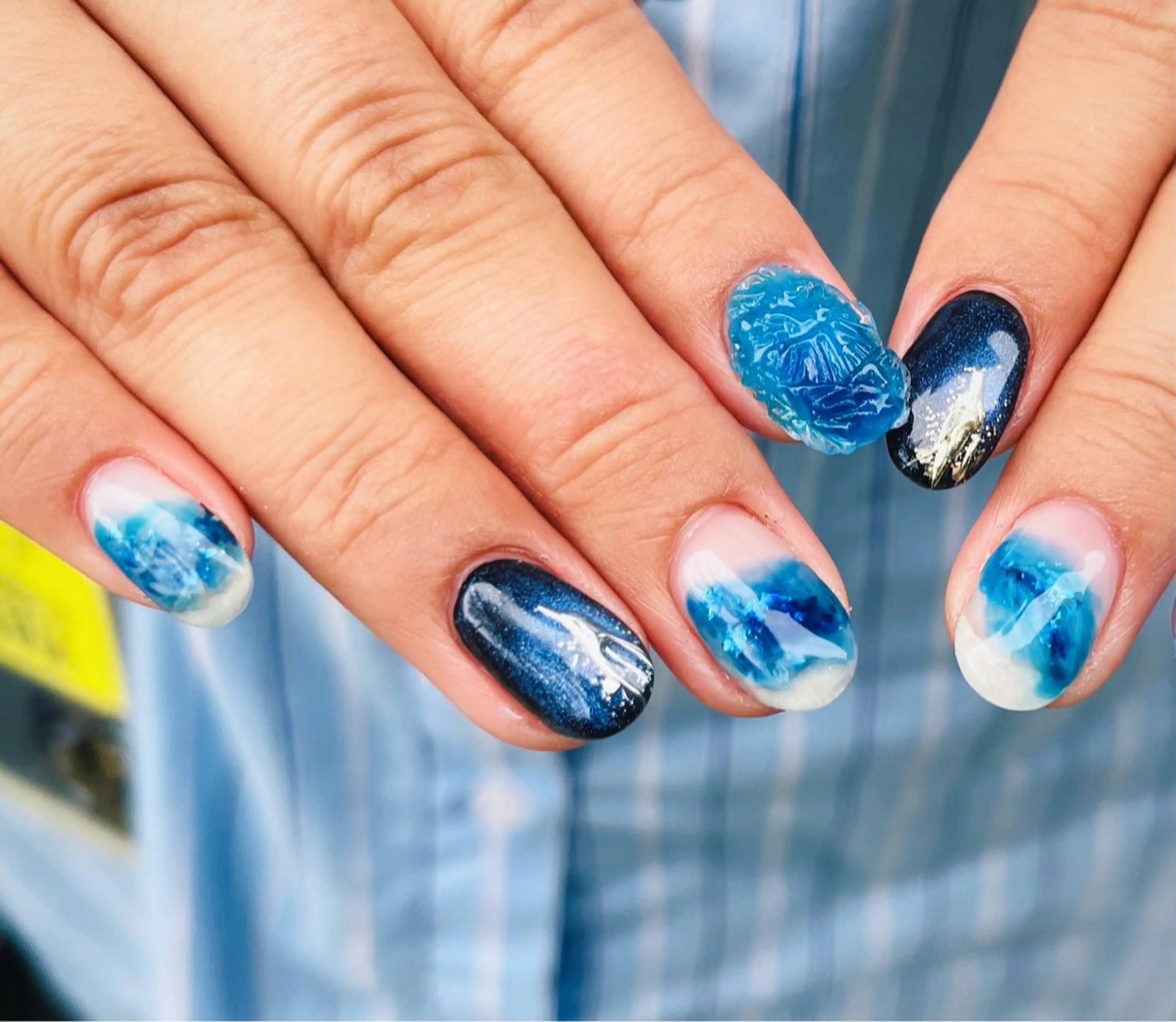 ネイル 夏ネイル ハンドネイル HazeGrass NAILのネイルデザイン