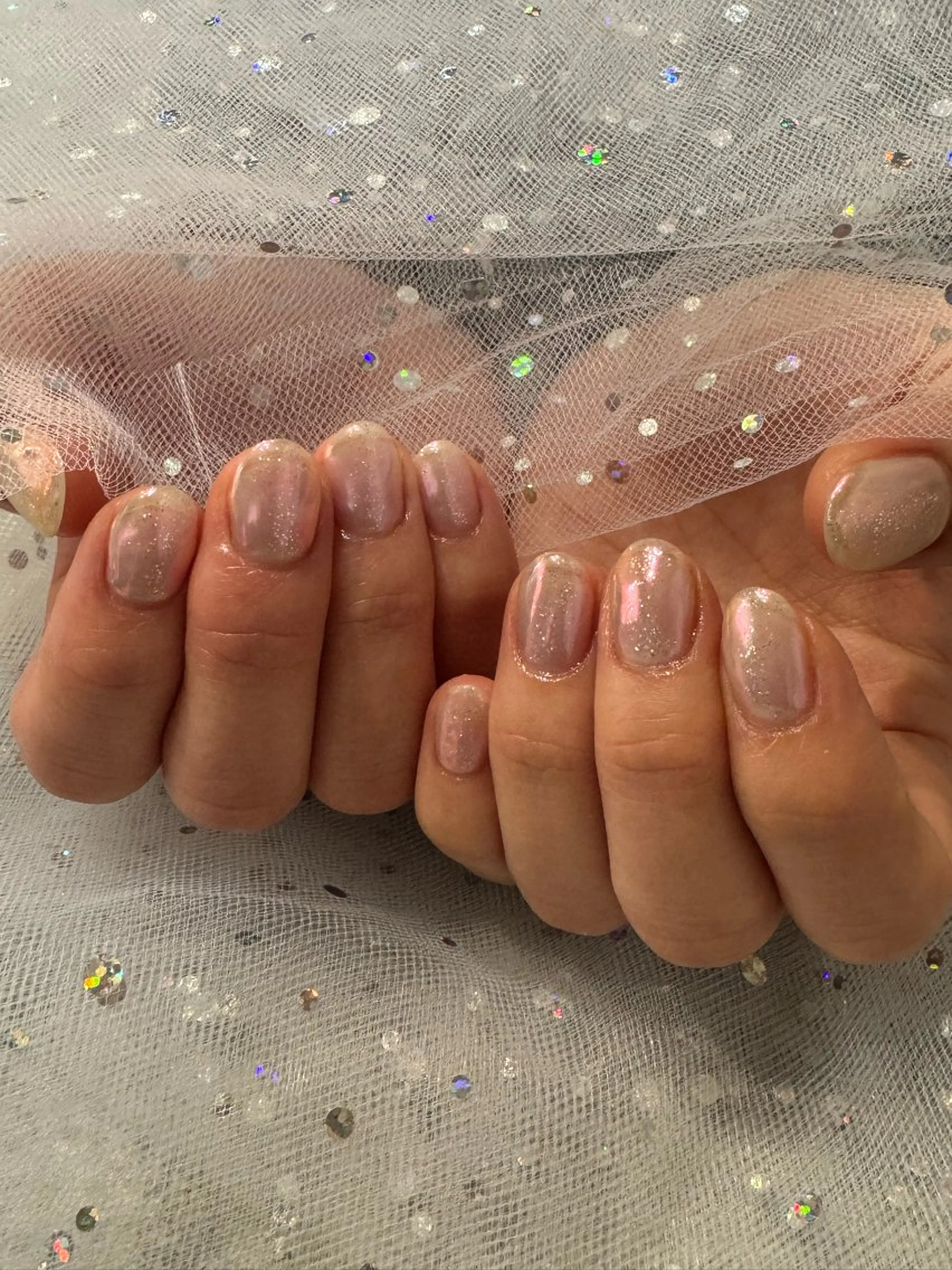 ネイル フラッシュネイル ラメ(グリッター) ハンドネイル MATATABI. kumiのネイルデザイン