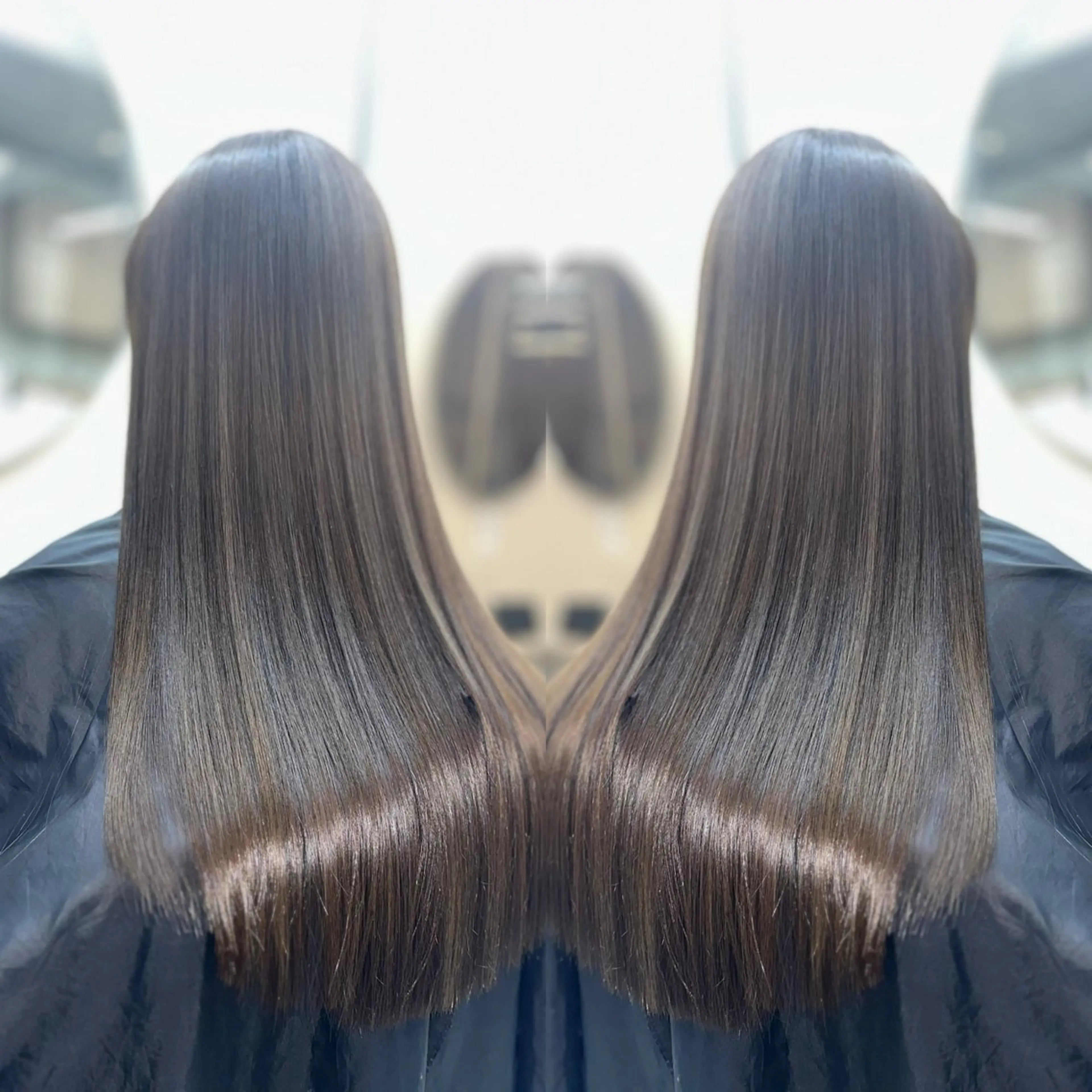 【ブリーチなし】赤みを削る透明感ダブルカラー+前処理トリートメントの写真