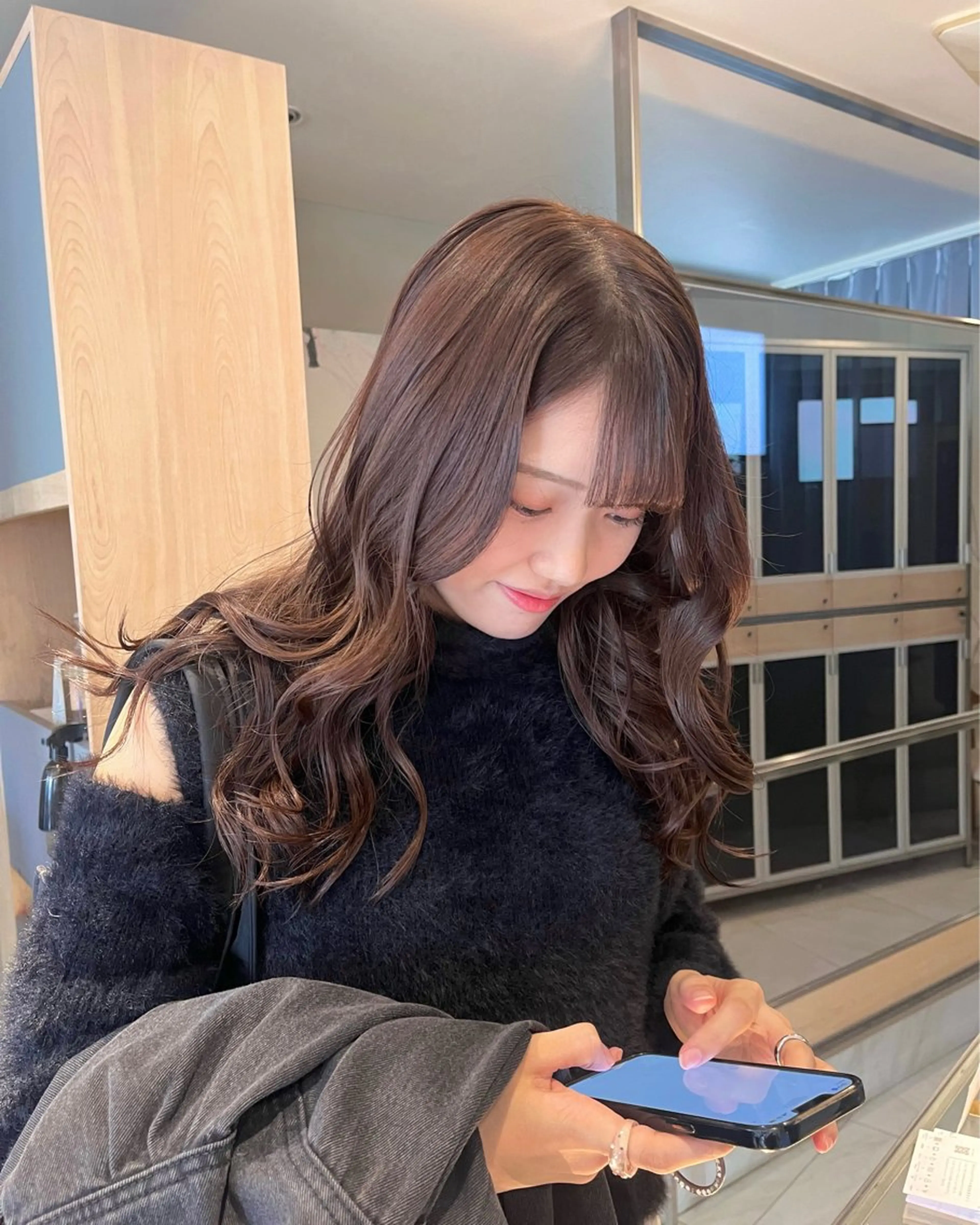 ロング カラー ヘアカラー トリートメント ヘッドスパ ヘアセット 🎀艶モテカラー🎀 彩季のヘアスタイル