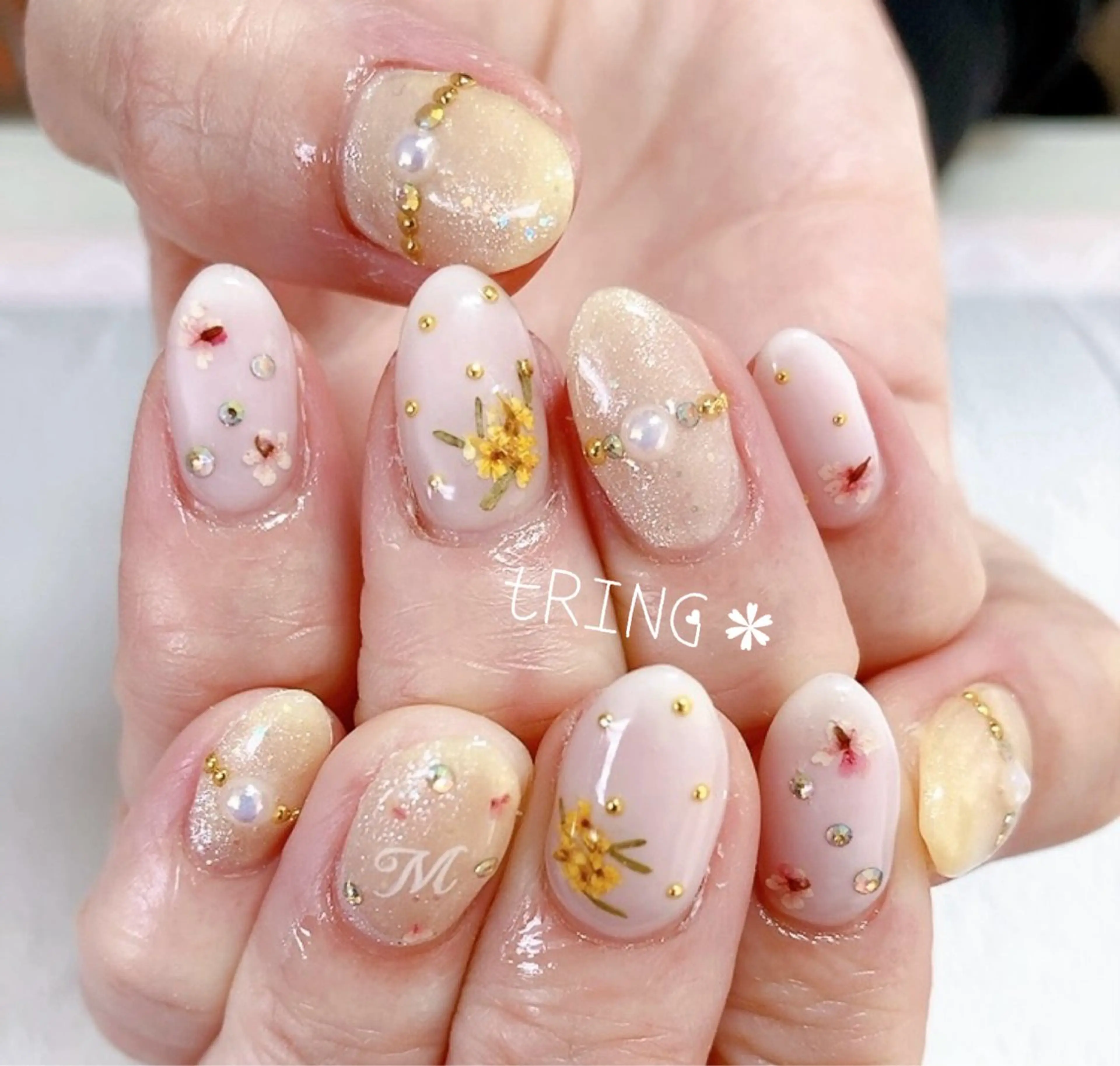 ネイル ハンドネイル tRING＊ しいの木台のネイルデザイン