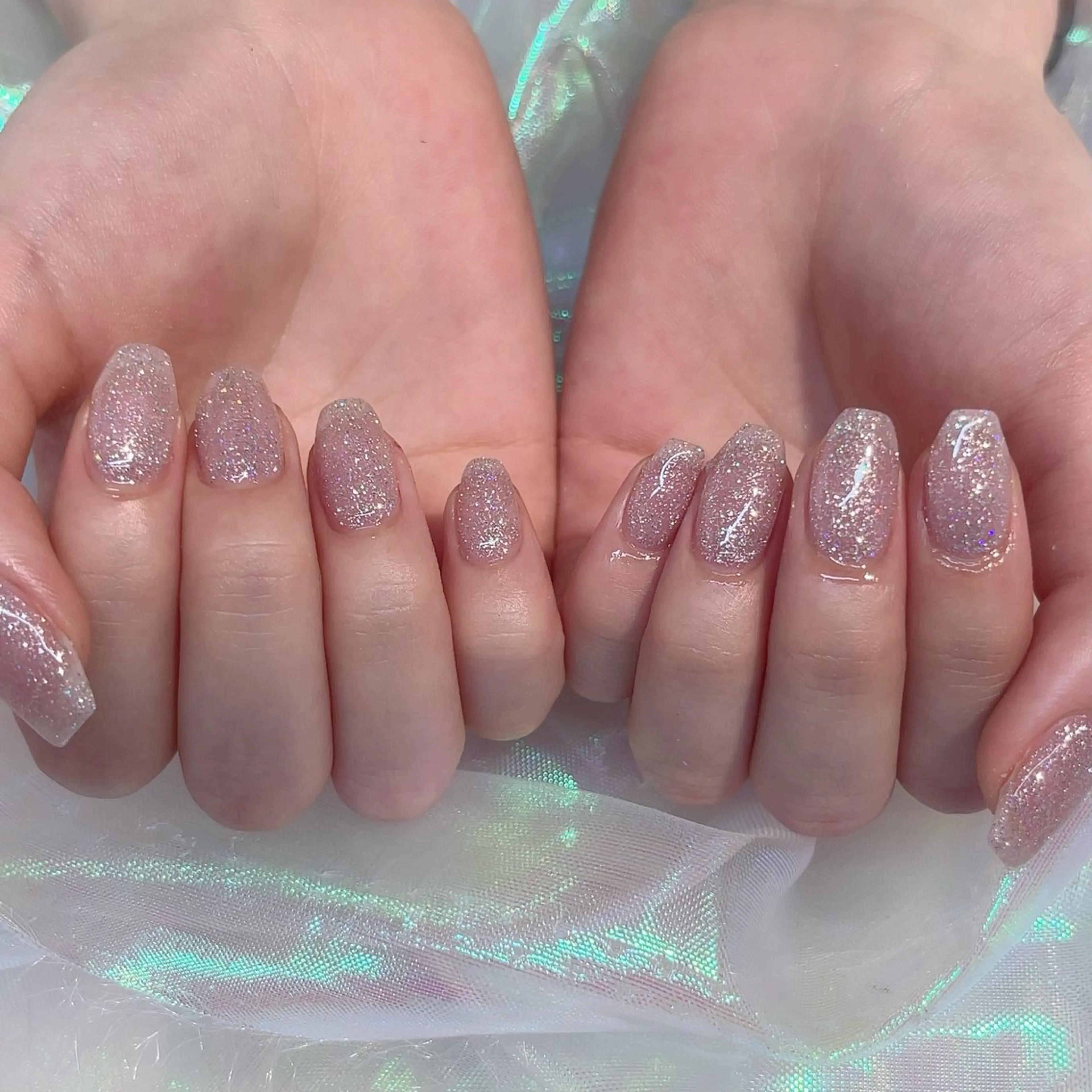 ネイル フラッシュネイル ピンク ハンドネイル 渡邊 あかりのネイルデザイン