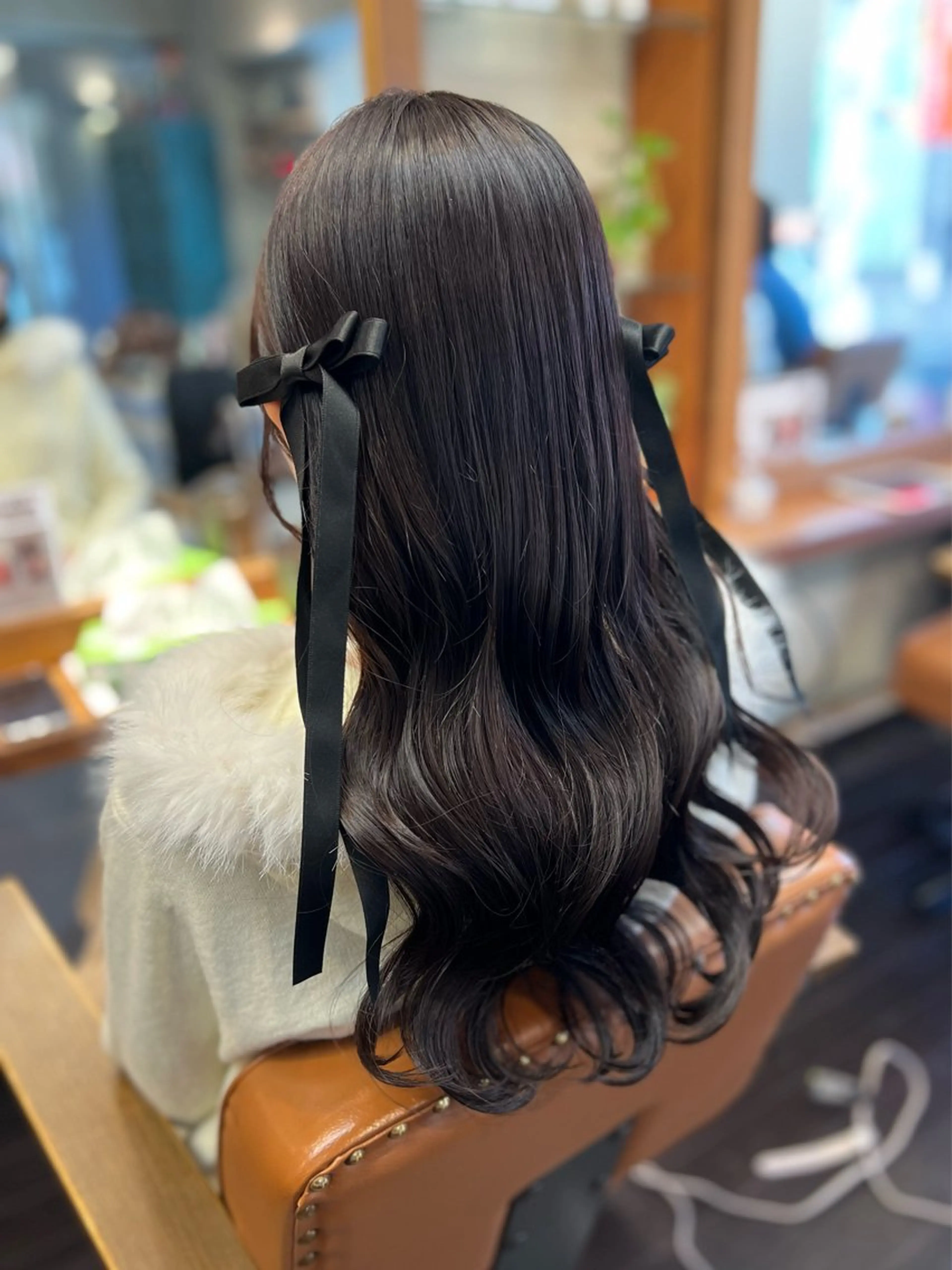 ロング ヘアセット 土田かほ/本日🈳 透明感カラー🍃のヘアスタイル