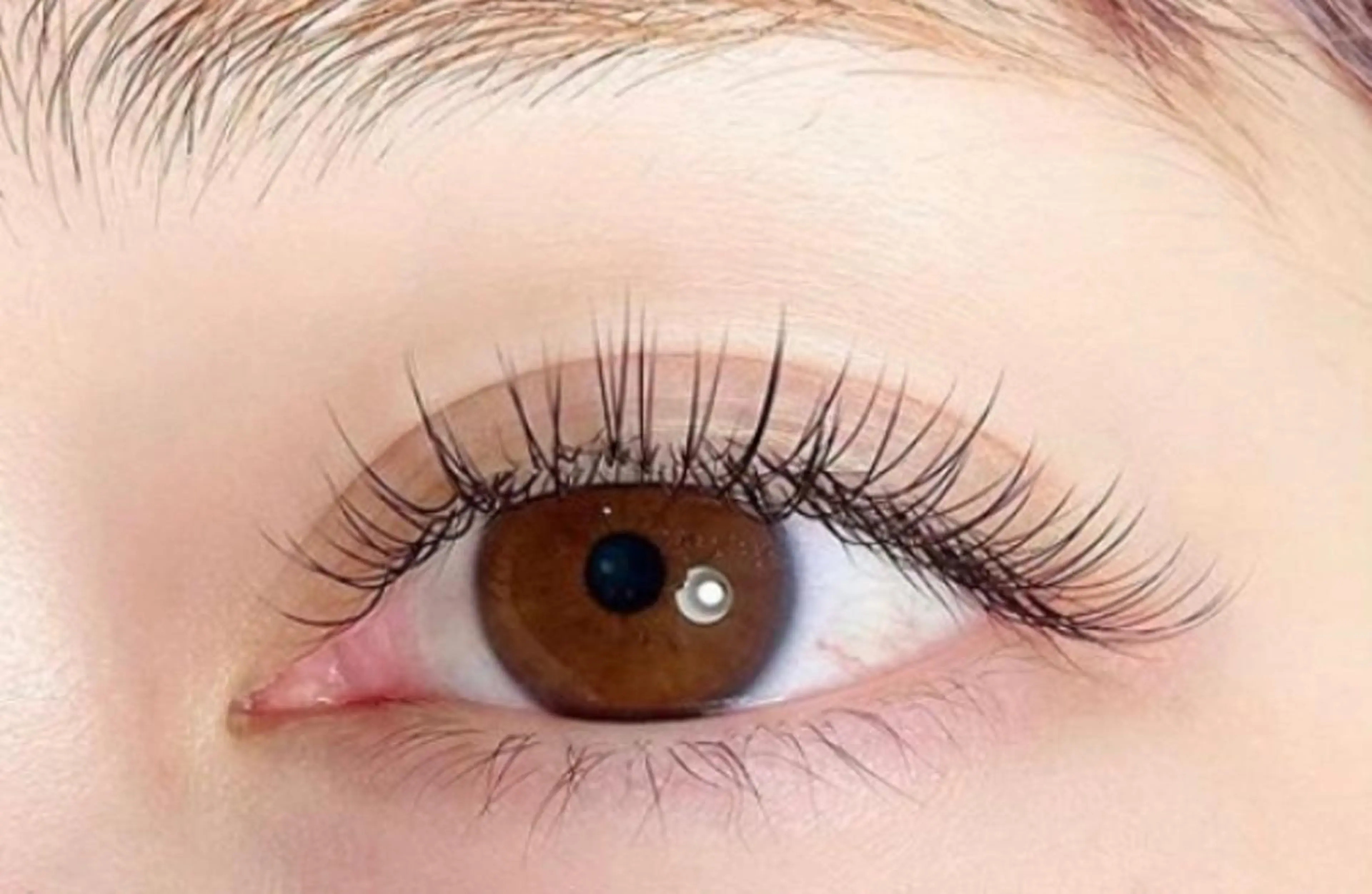 マツエク100本　目元の写真撮影の写真