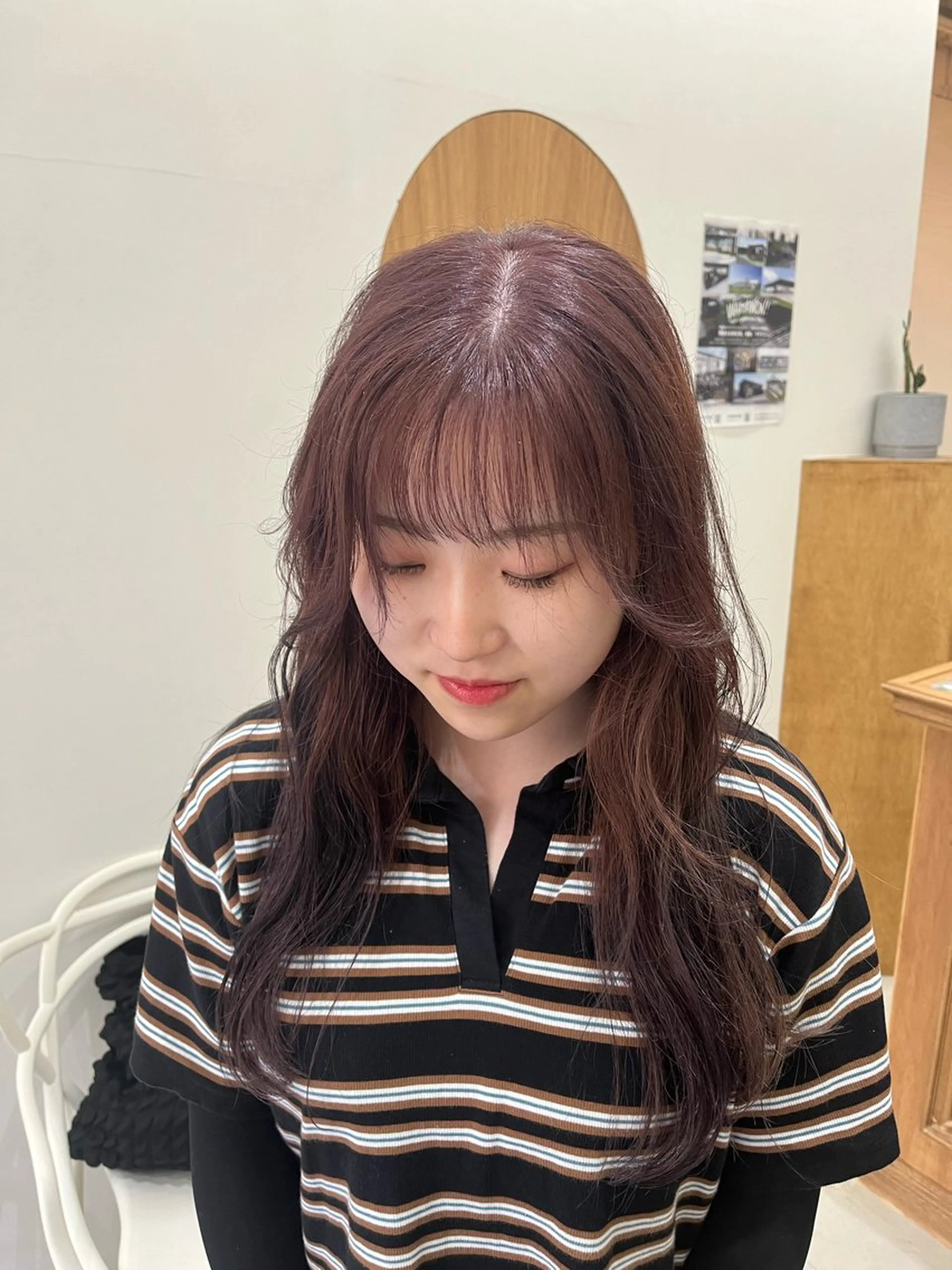 ロング カラー ベージュカラー ラベンダーカラー ラベンダーベージュ カット ヘアカラー miyu /レイヤー/ブリーチのヘアスタイル