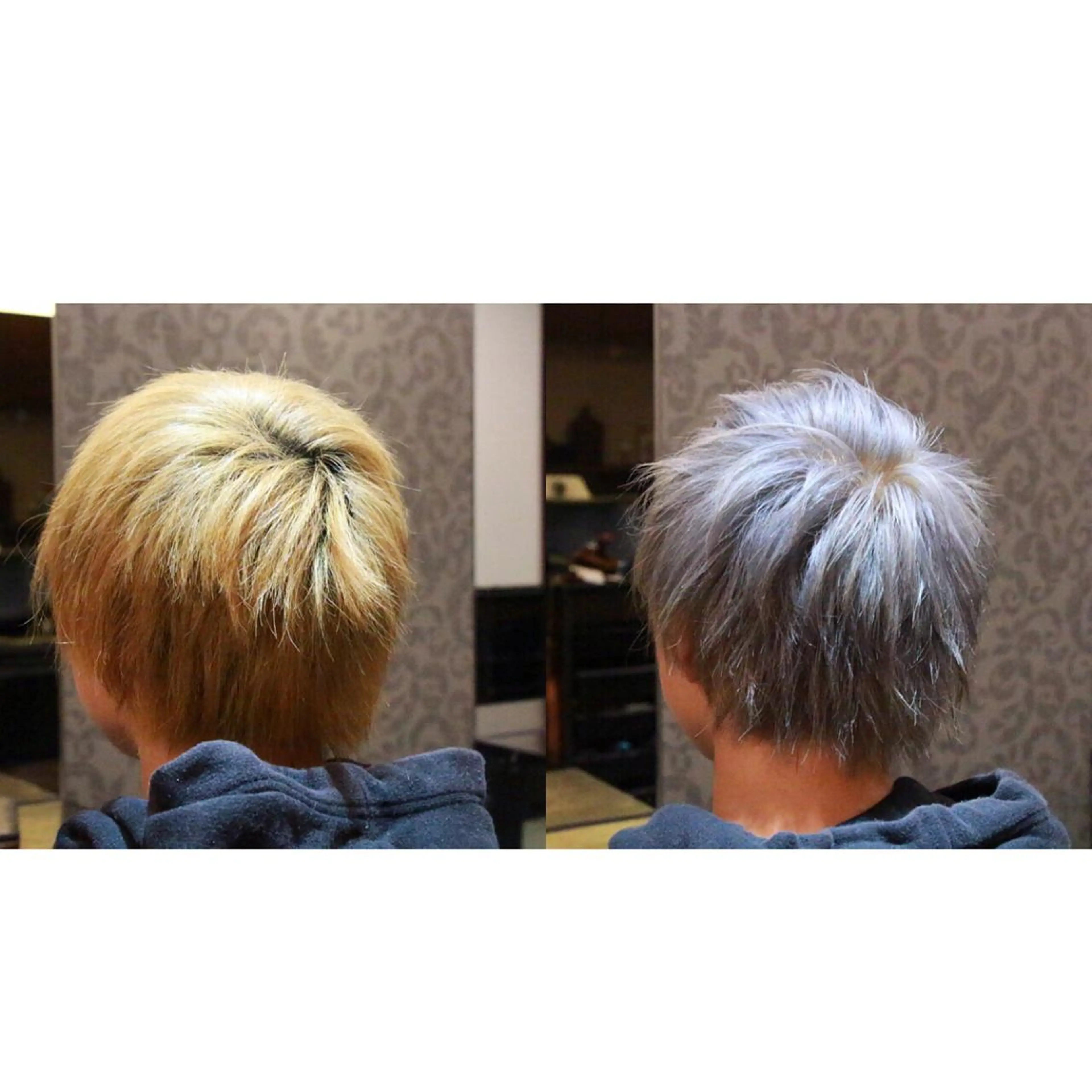 ショート カラー メンズ メンズブリーチ ブリーチ シルバー 遠藤悠大/メンズ縮毛 /メンズカットのヘアスタイル