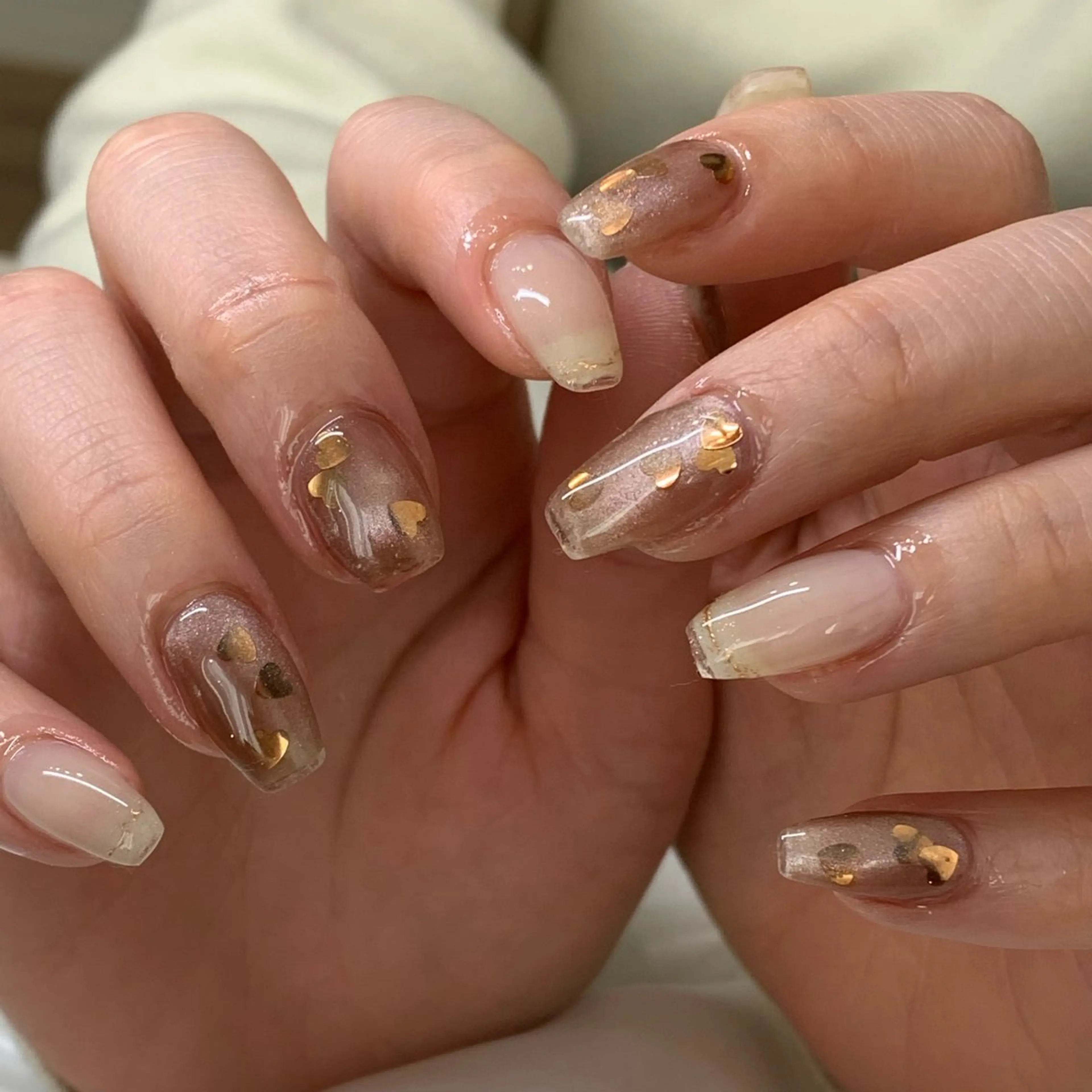 ロング ハンドネイル フットネイル 竹下 凌香のネイルデザイン