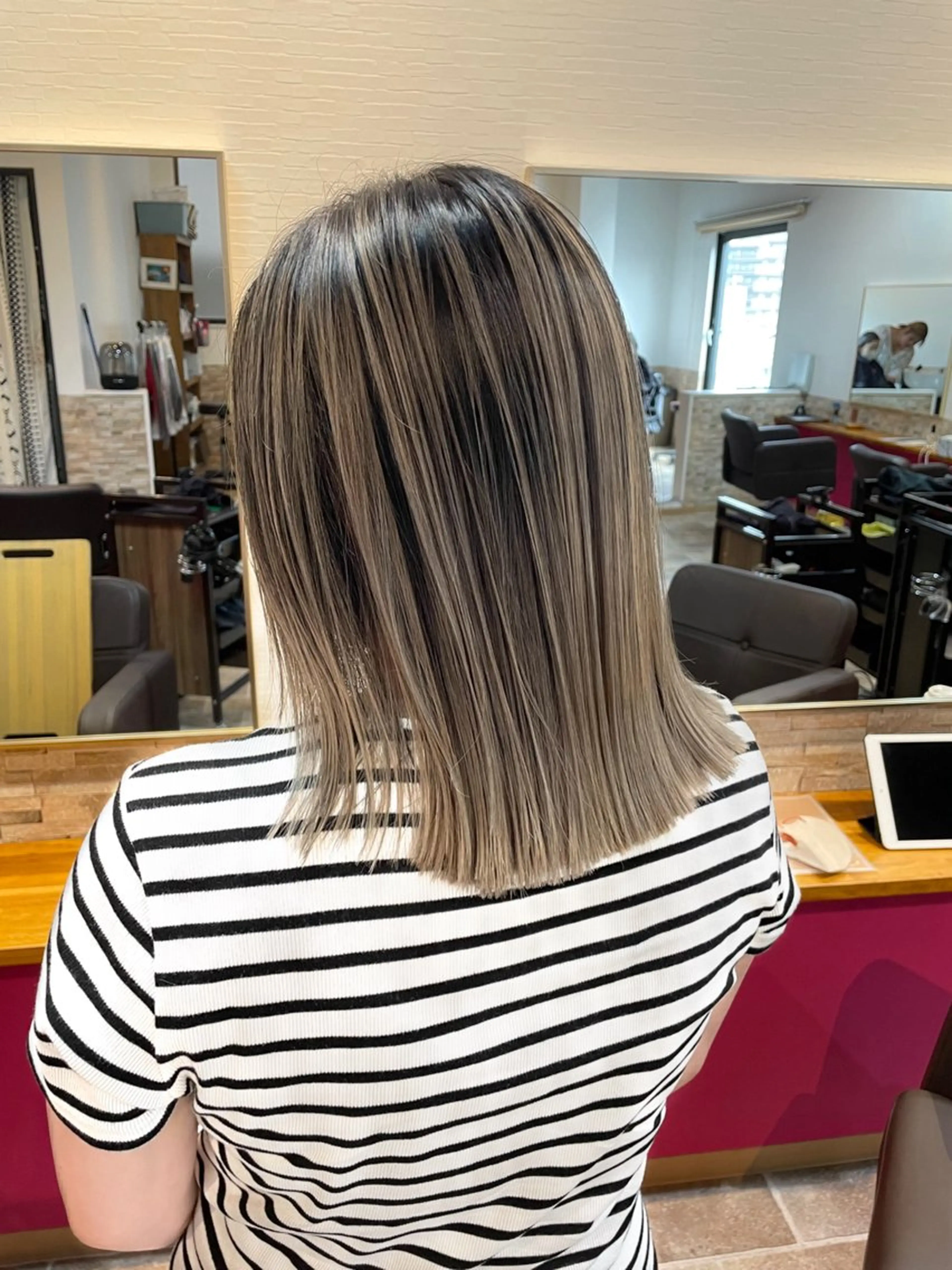 ミディアム カラー カット ヘアカラー トリートメント STAR RIVER所属・YUI/ ブリーチカラー🌷のヘアスタイル