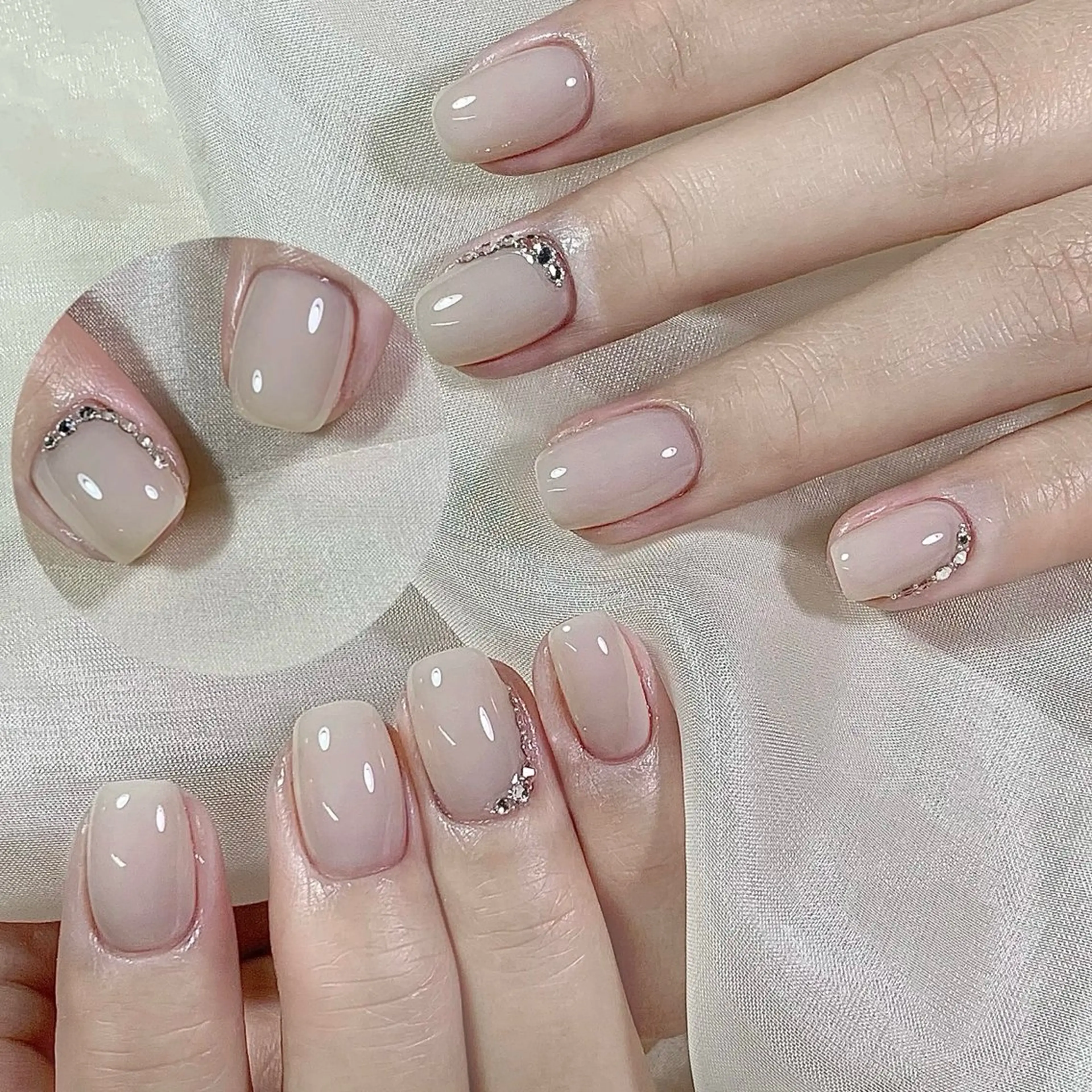 自爪オフケア込み🌸🌸持ち込みデザイン4本まで(時間内パーツシールつけ放題）の写真