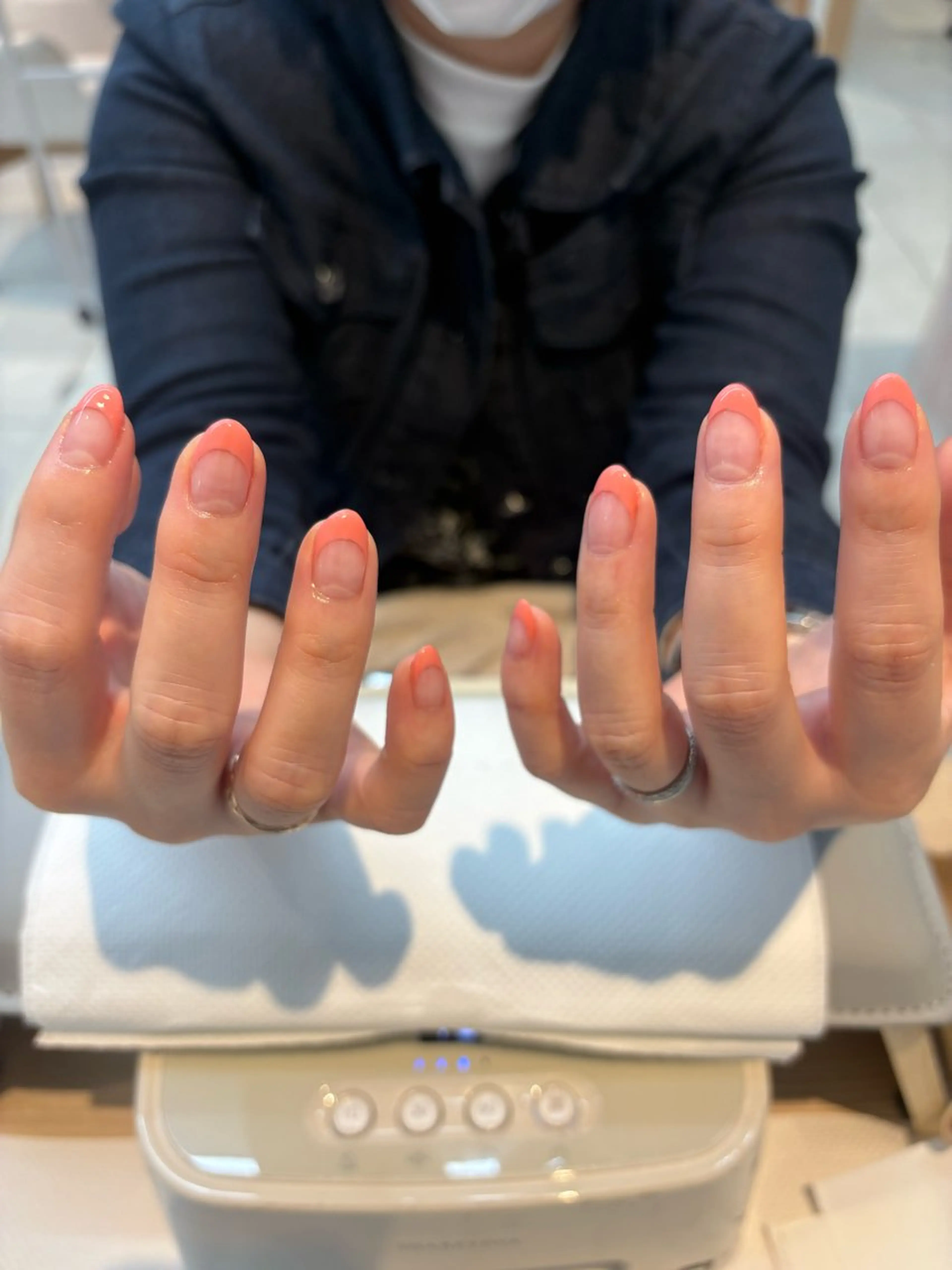 オフあり限定【クリアベース　フレンチネイル　90分】練習モデルの写真