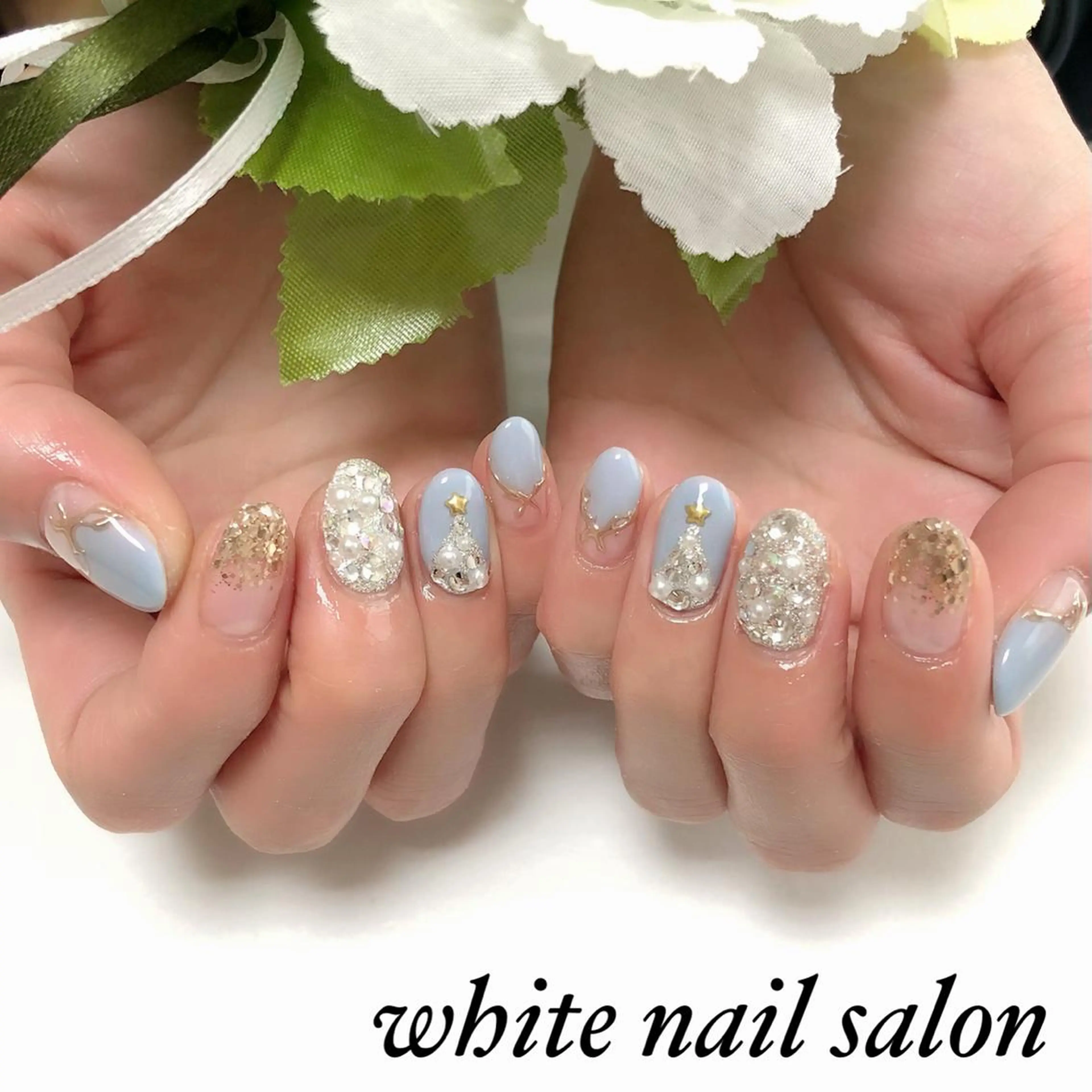 ネイル ジェルネイル ハードジェル 持ち込み ソフトジェル ハンドネイル white nail salonのネイルデザイン