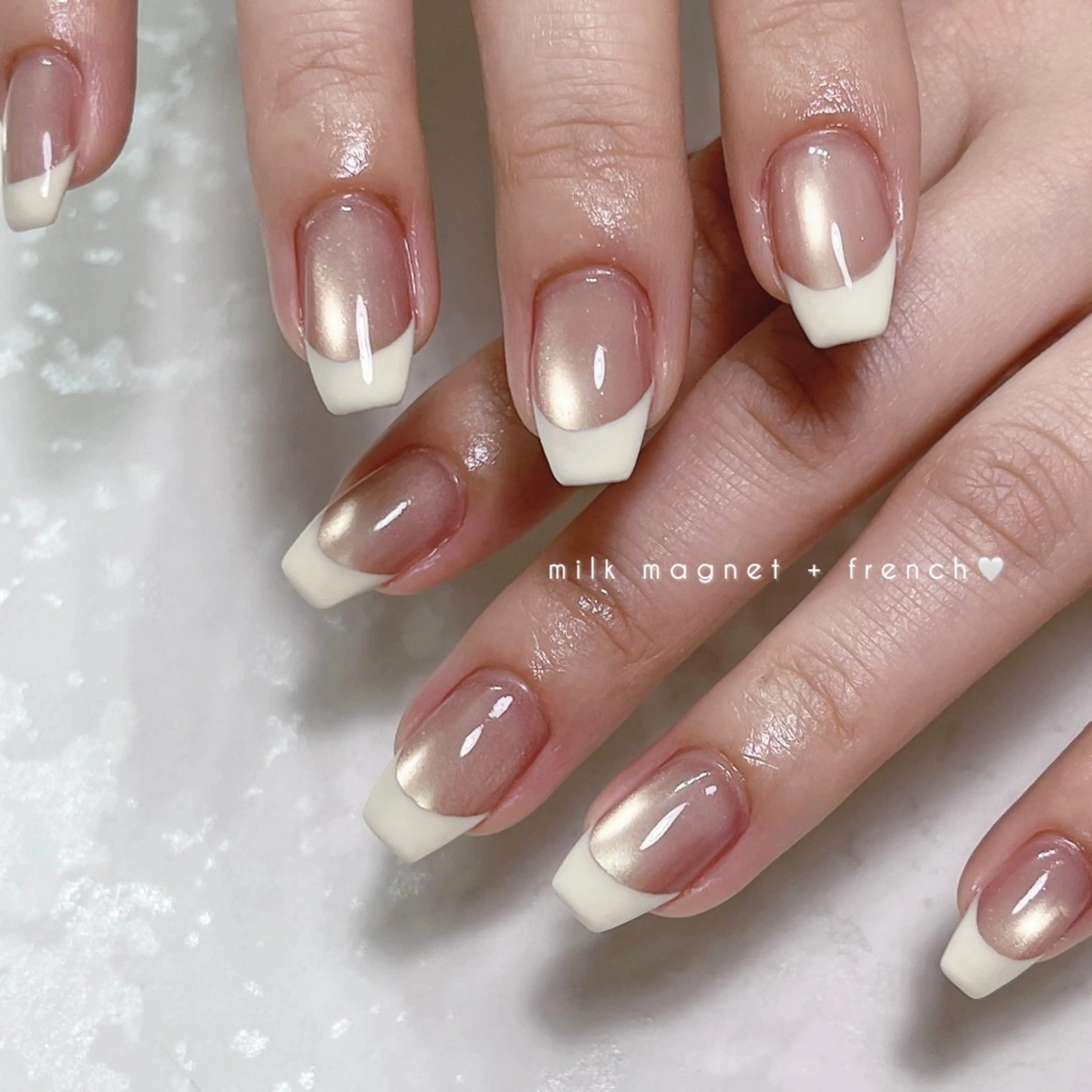 french 🎀 フレンチネイルの写真