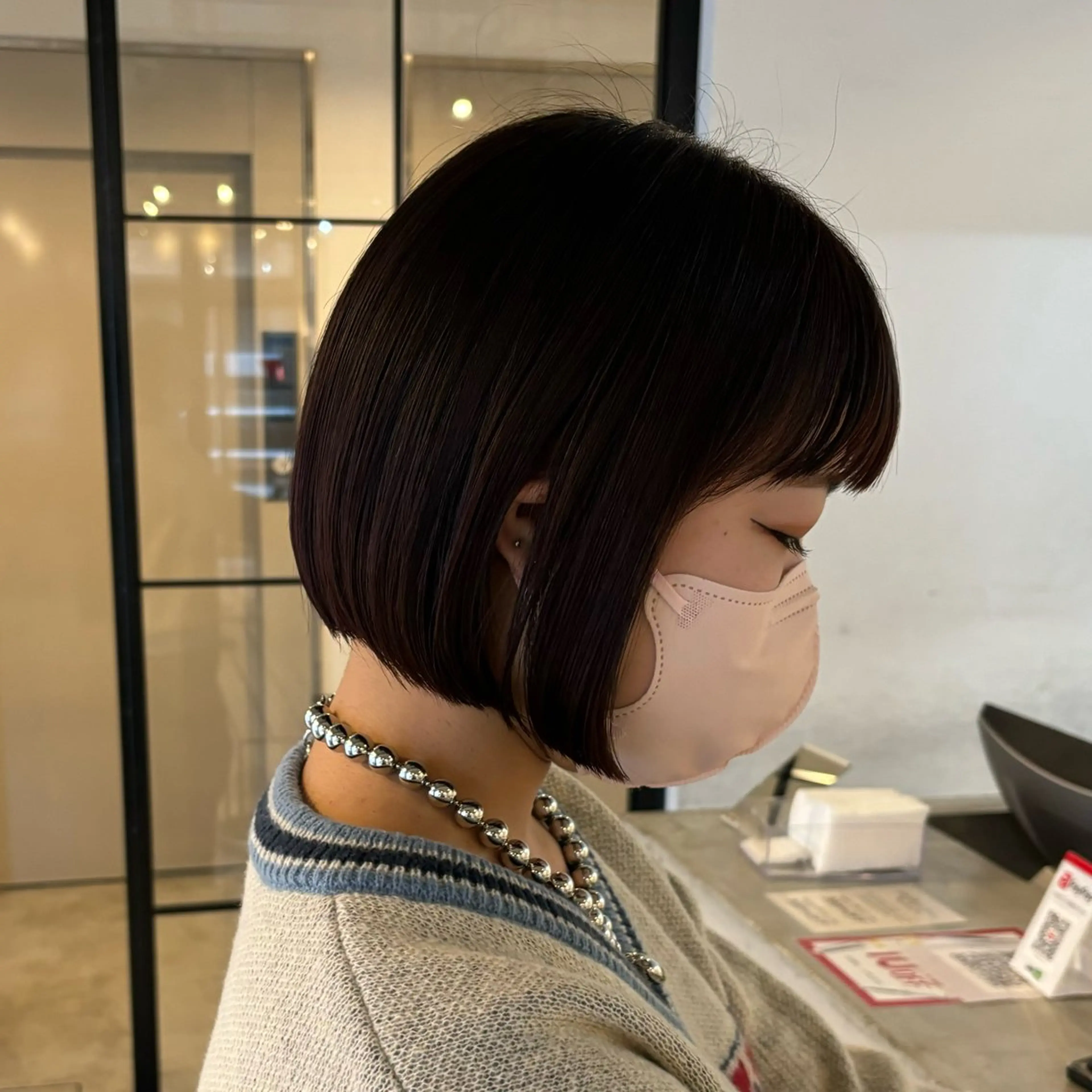 ミディアム カラー 柔らかベージュ🩰/ 新潟駅/くるみのヘアスタイル