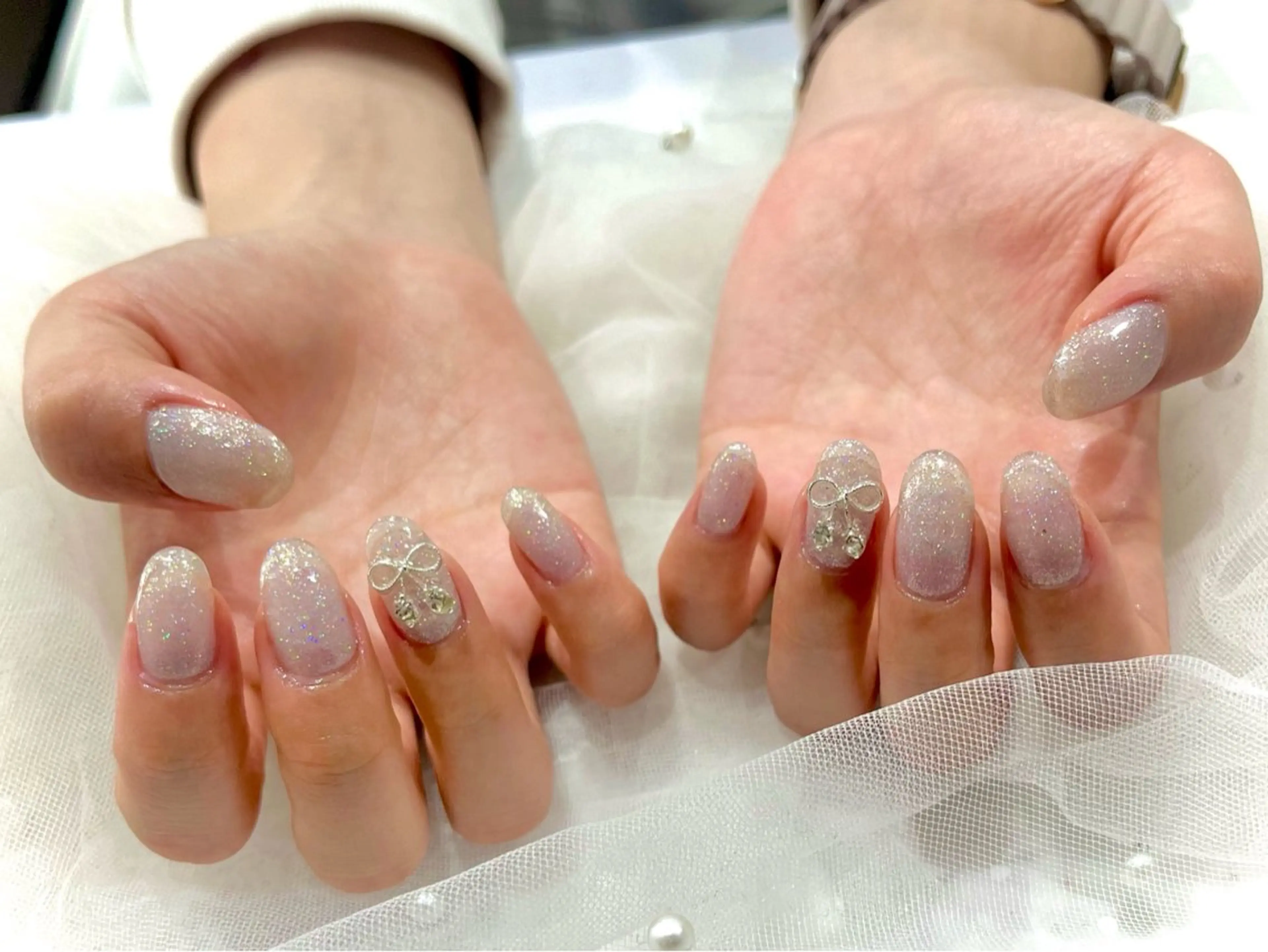 ネイル リボン Nail salon Cielel⟡Ayaのネイルデザイン