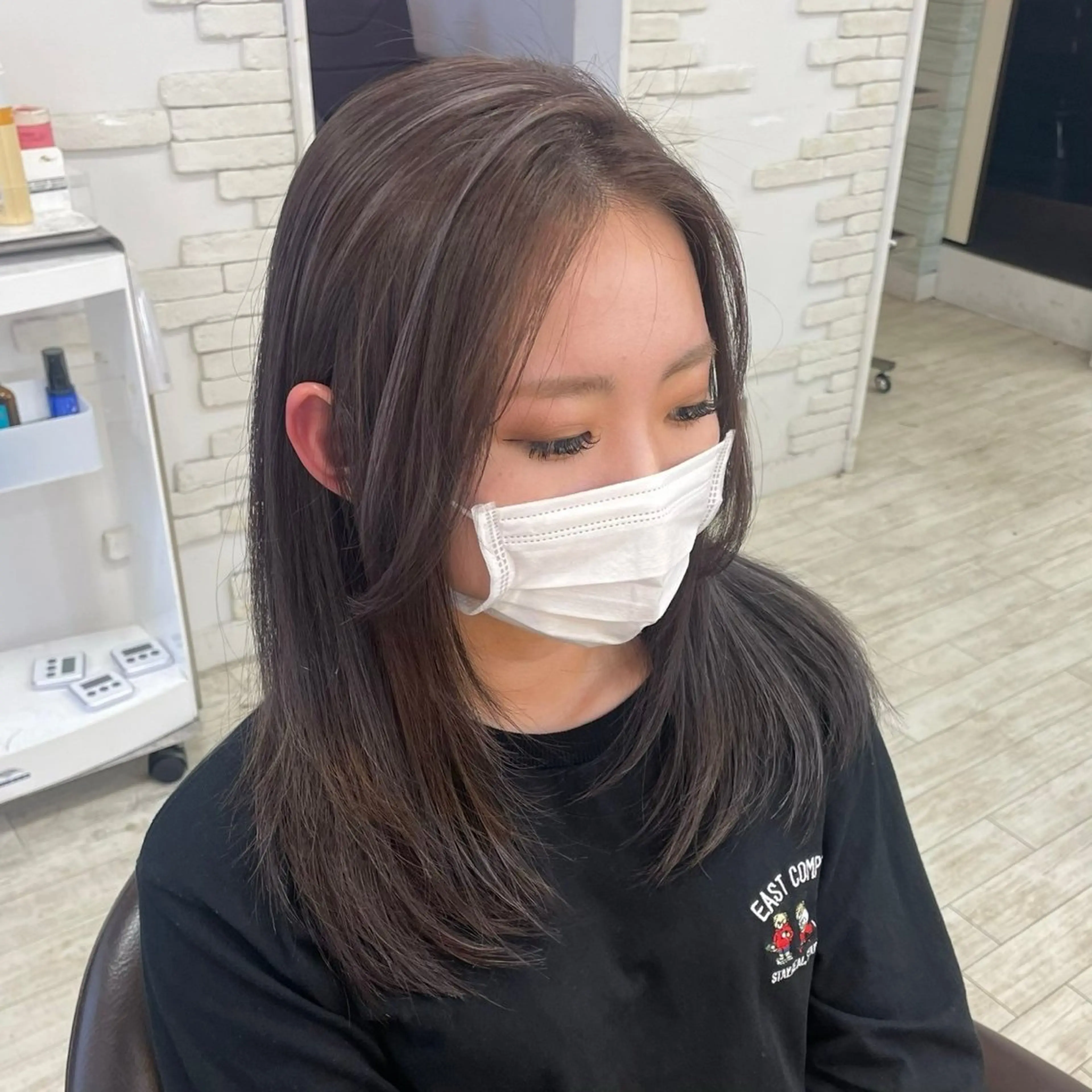 ミディアム ハイライト KEEN.所属・新百合ヶ丘/韓国ヘア /レイヤー/RENAのヘアスタイル