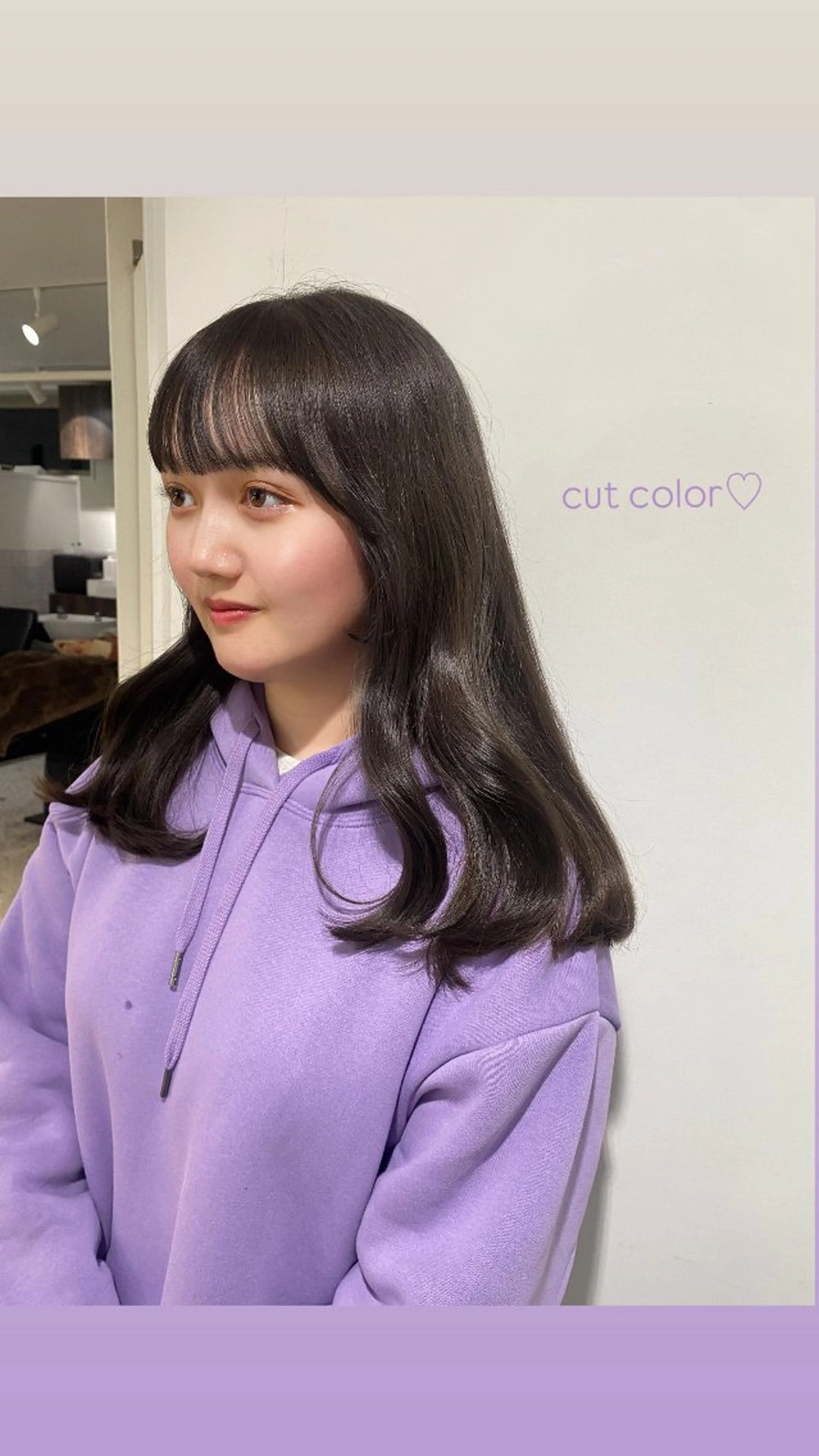 カラー AO所属・RISAKO 艶髪モテヘア🎀府中のヘアスタイル