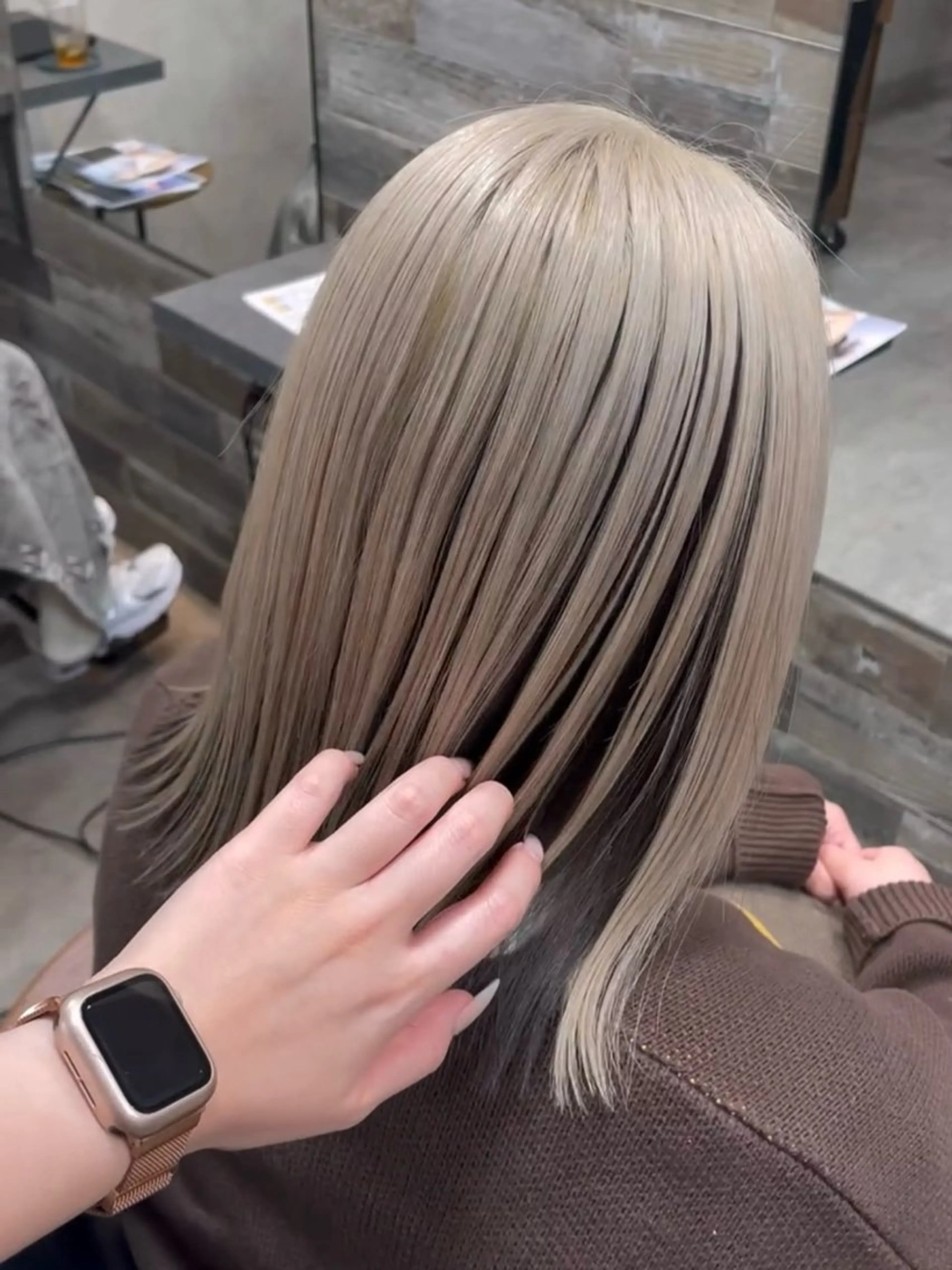 ミディアム カット ヘアカラー トリートメント RIENSリエンス / ゆき 🎀のヘアスタイル