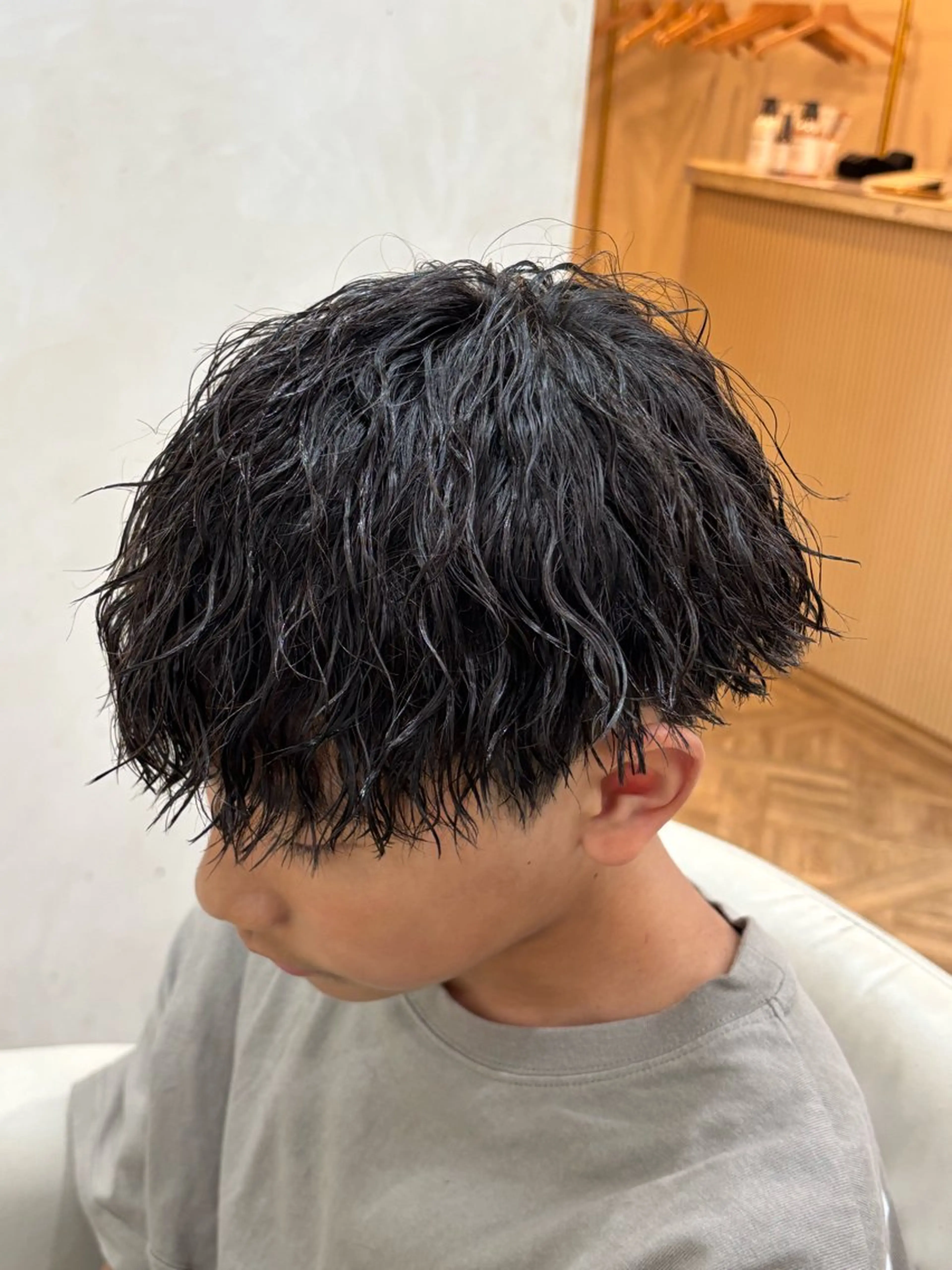 ショート パーマ メンズ カット パーマ トリートメント パーマ職人DAIKI ツイスパ/波巻きのヘアスタイル