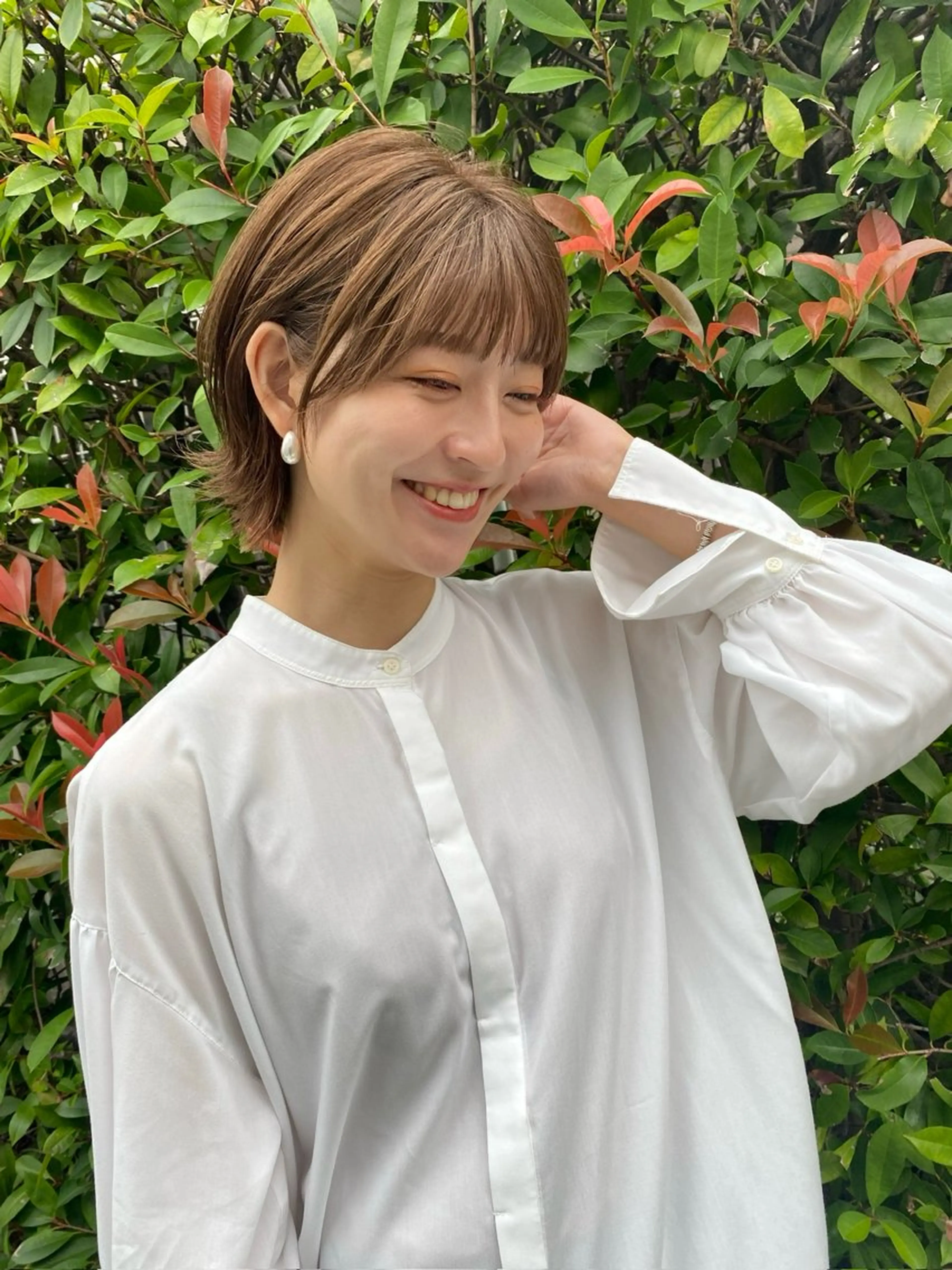 ショート カラー ✂︎cadre✂︎ 🪶かまだれいし🪶のヘアスタイル