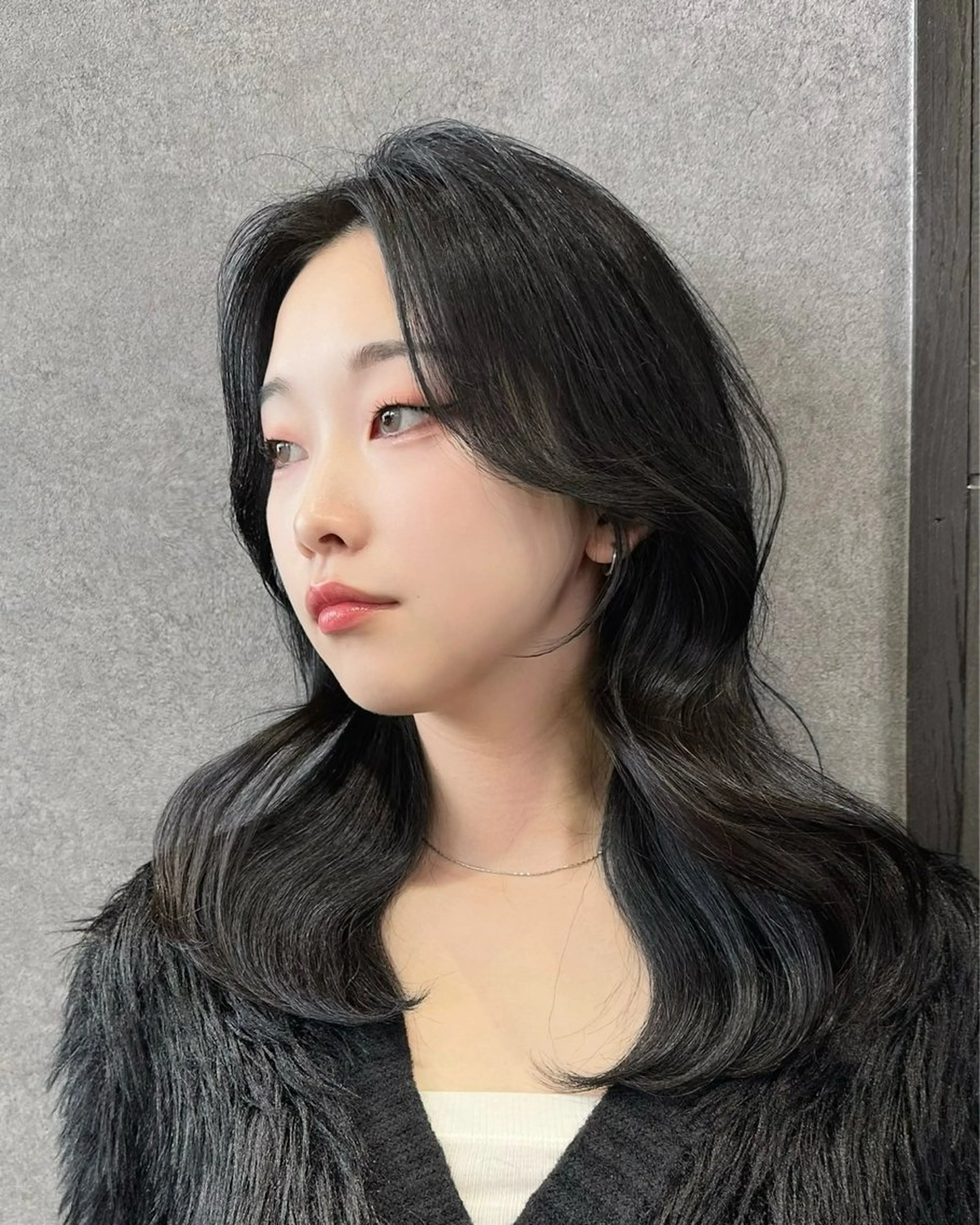 セミロング カラー ヘアアレンジ トリートメント 似合わせ/透明感 カラー/ツヤ髪/かこのヘアスタイル