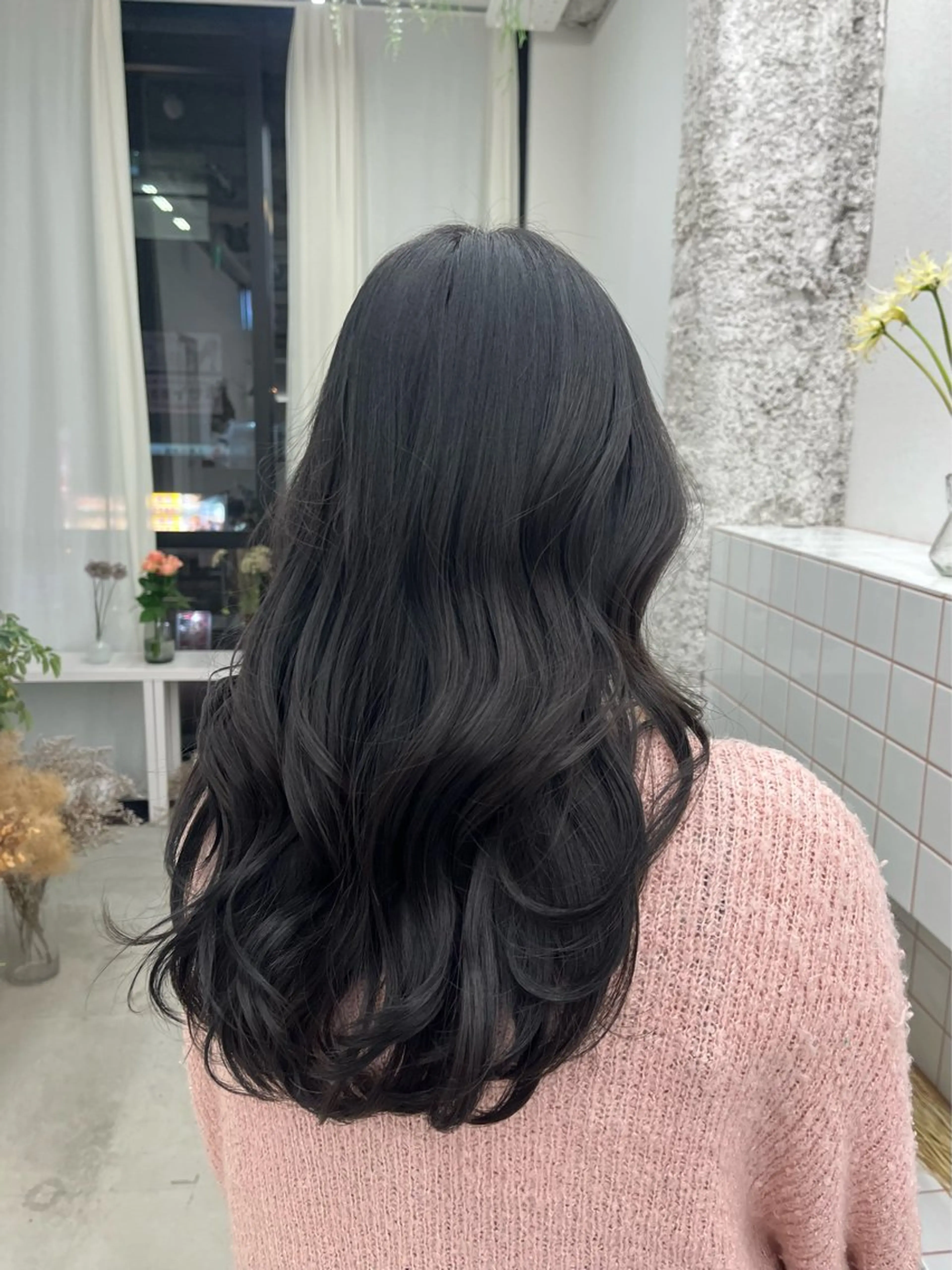 セミロング カラー ヘアカラー トリートメント 🌼花屋併設🌼 木下奈々望のヘアスタイル