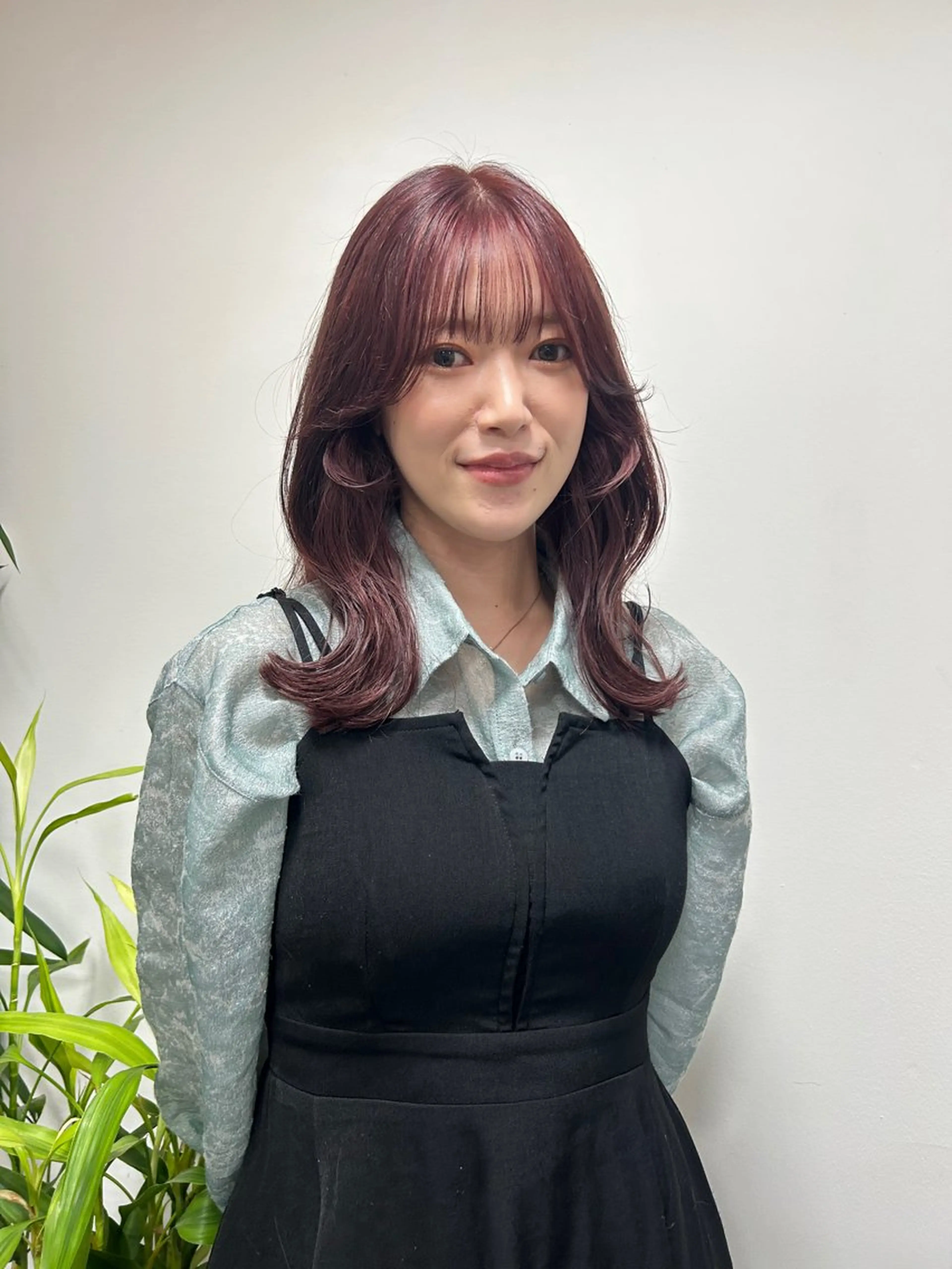 ミディアム カラー くびれヘア 似合わせヘア/透明感 カラー/ Rioのヘアスタイル