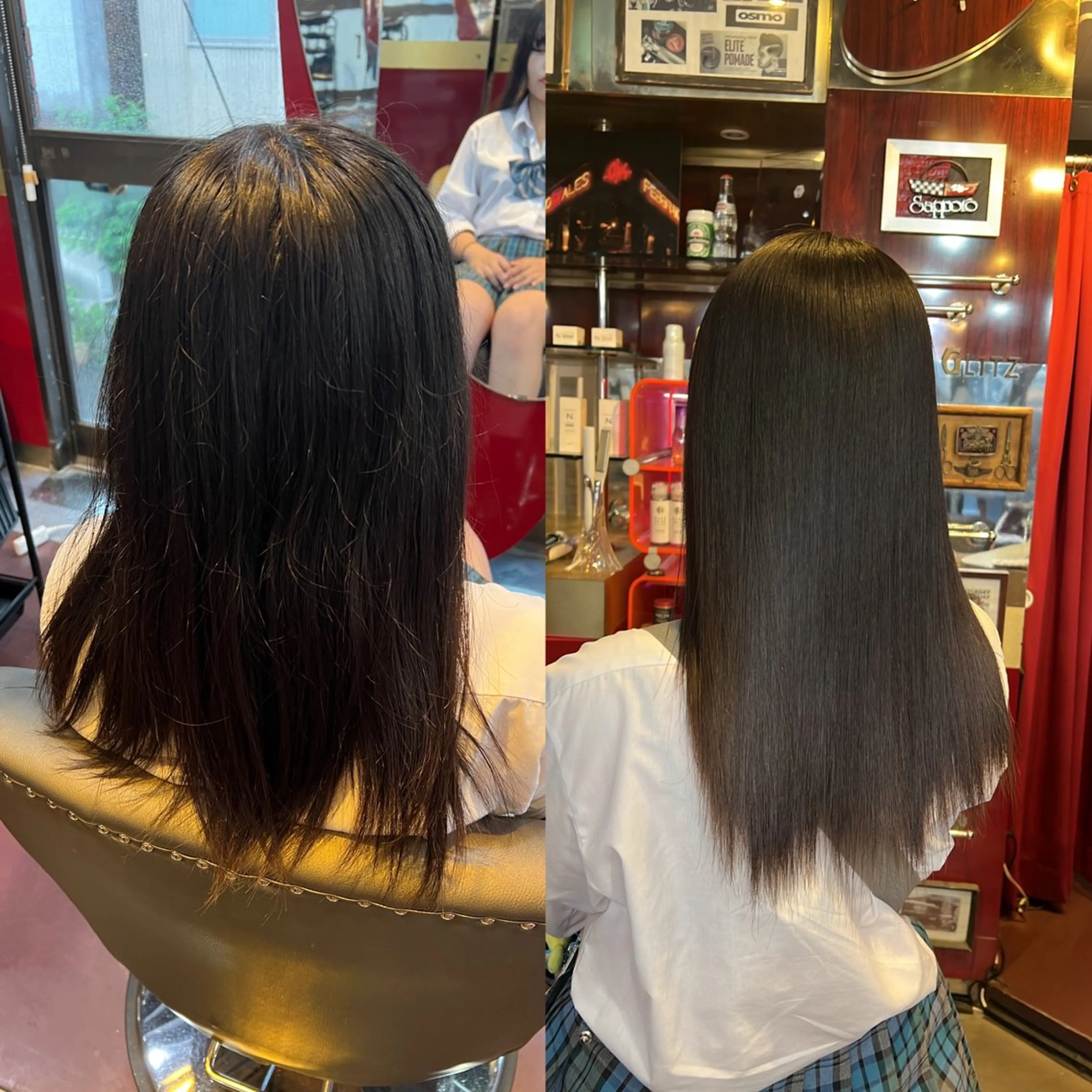 セミロング カラー レイヤー/ボブ/ ミニボブ/AOIのヘアスタイル