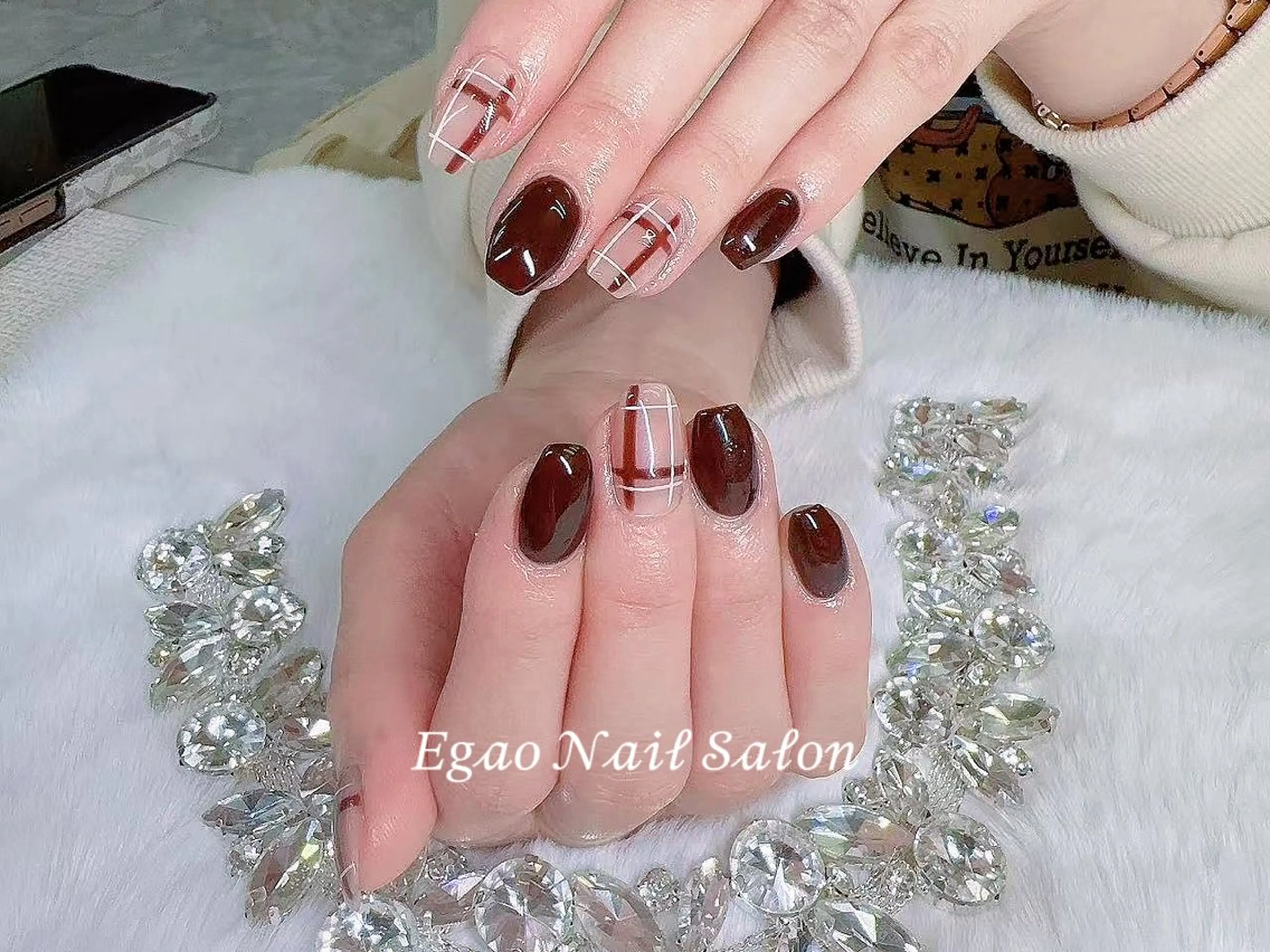 ネイル フットネイル ジェルネイル 韓国ネイル マグネットネイル メンズネイル ハンドネイル Egao Nail Salonのネイルデザイン