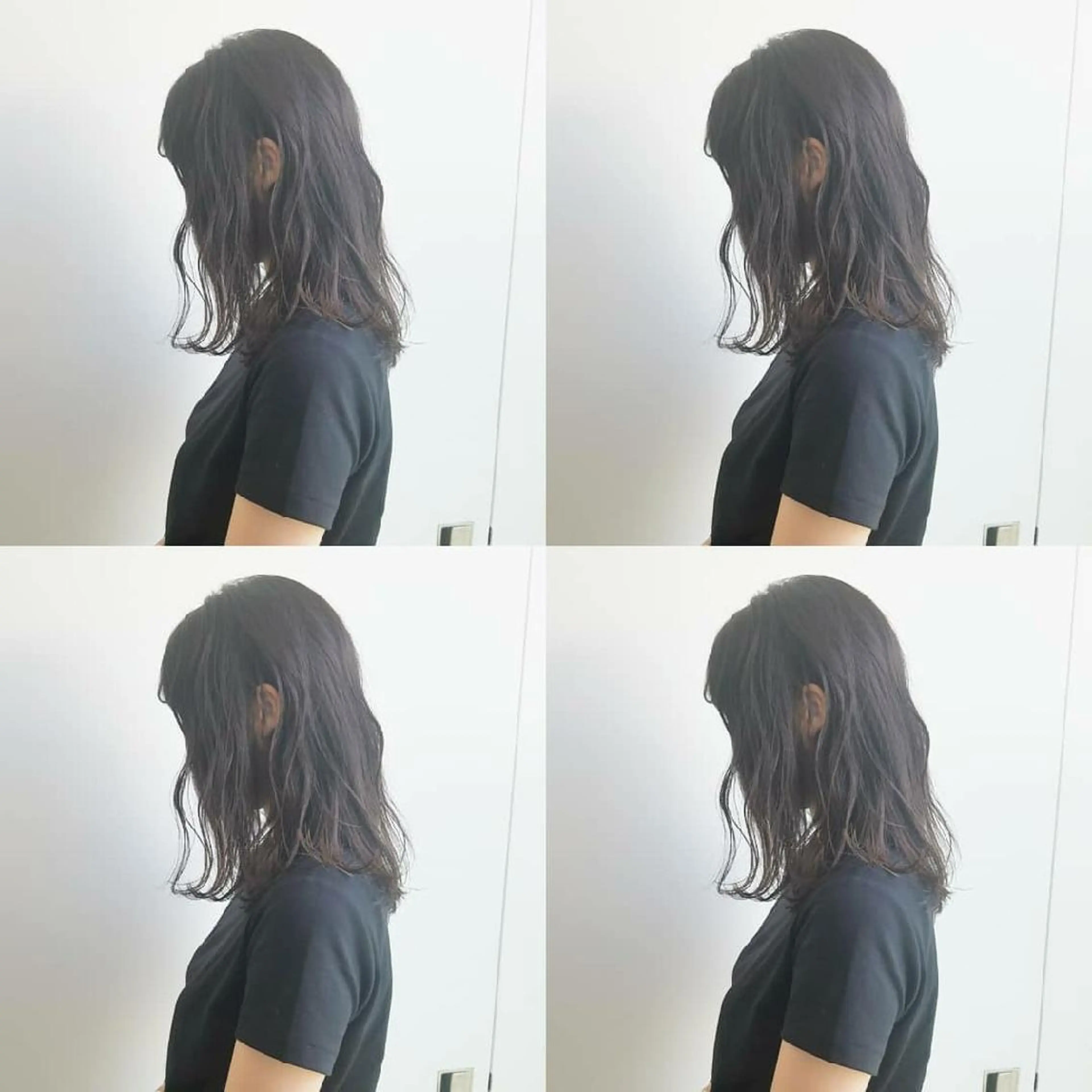 パーマ ミディアム ミディアムパーマ iplus✴ まつげ、眉毛、耳つぼのマツエク・マツパデザイン