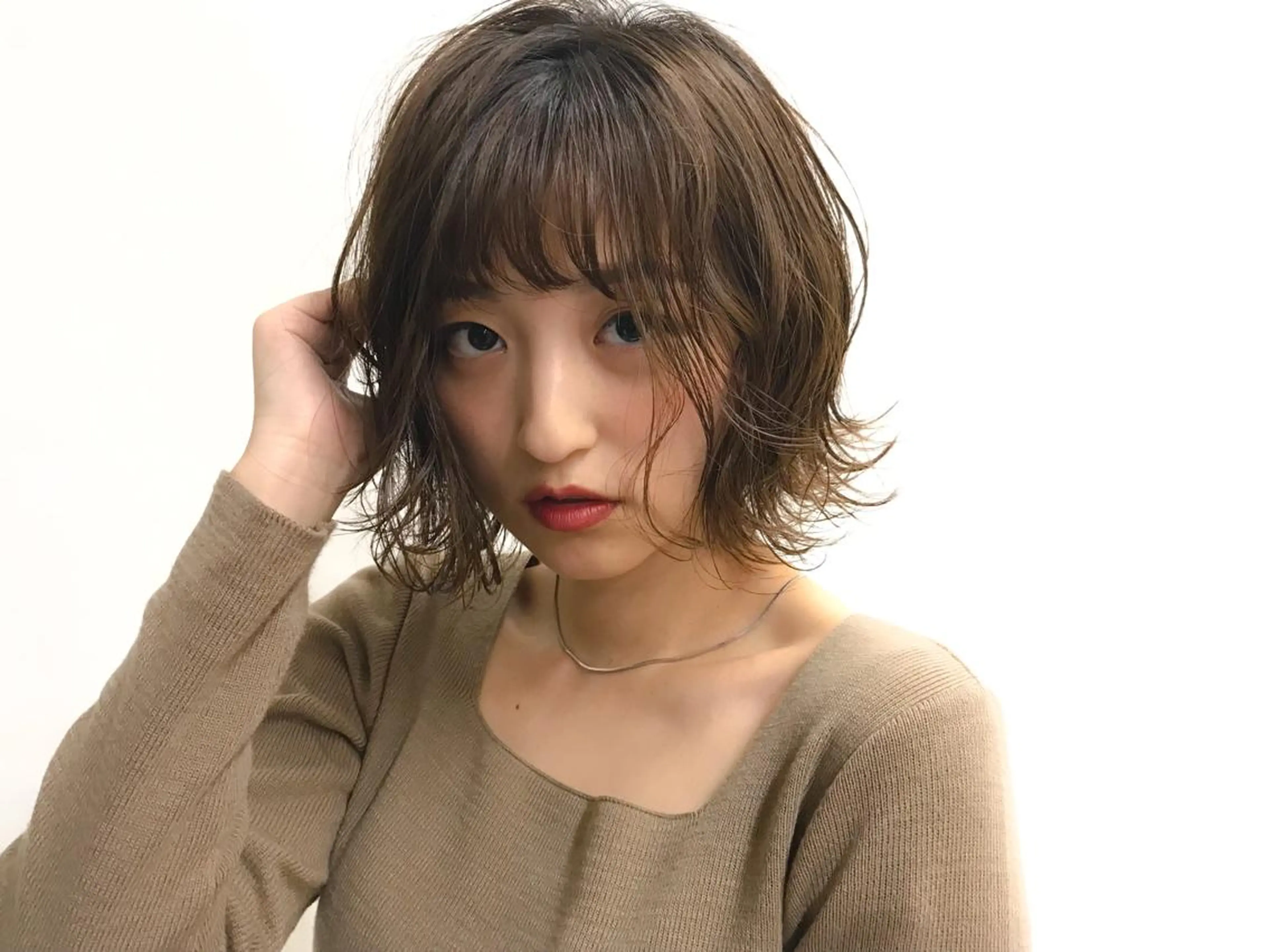 ショート ボブ レイヤー/髪質改善 渡邉【日吉美容室】のヘアスタイル