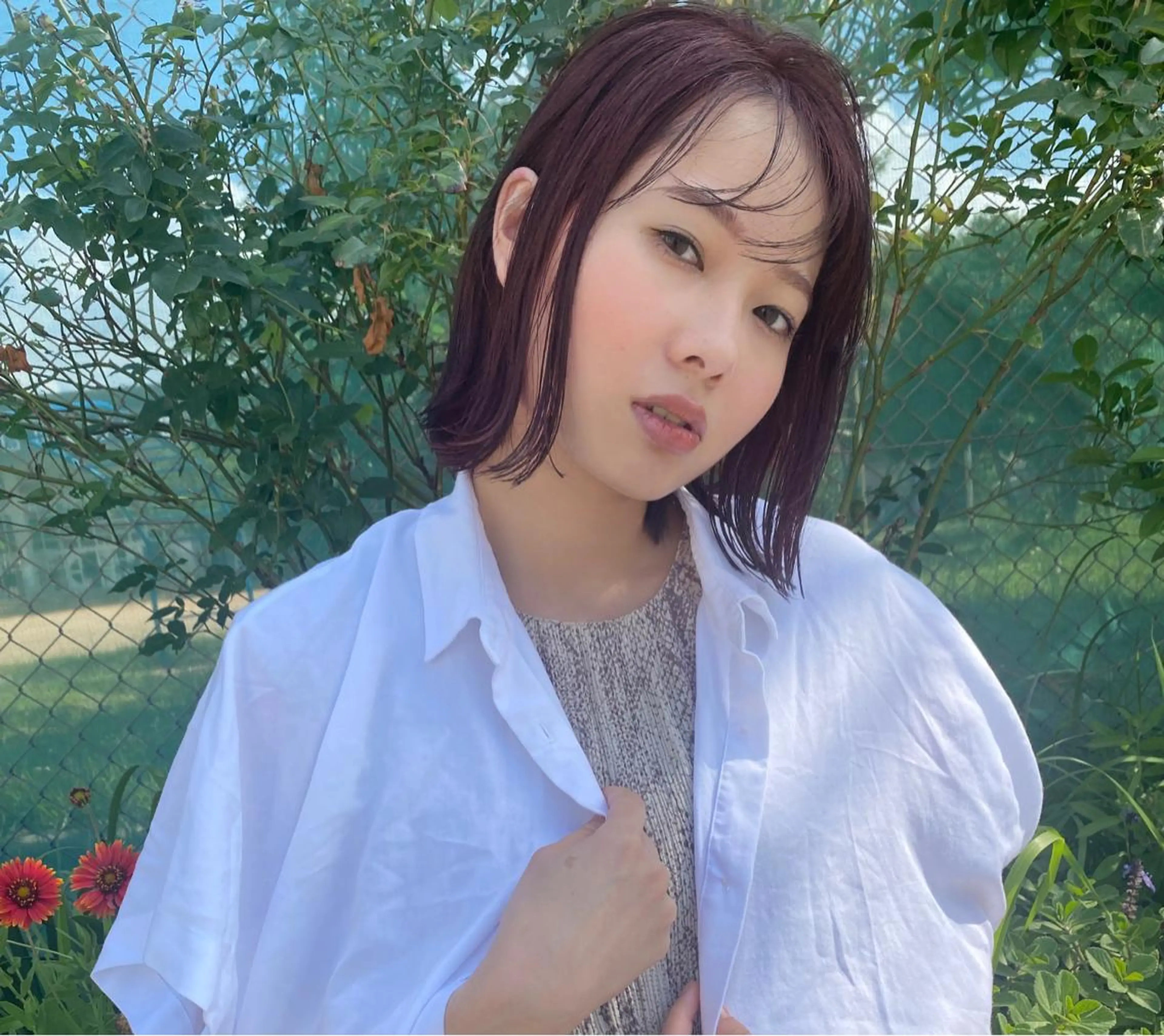 ミディアム カラー カット ヘアカラー grand juteのヘアスタイル