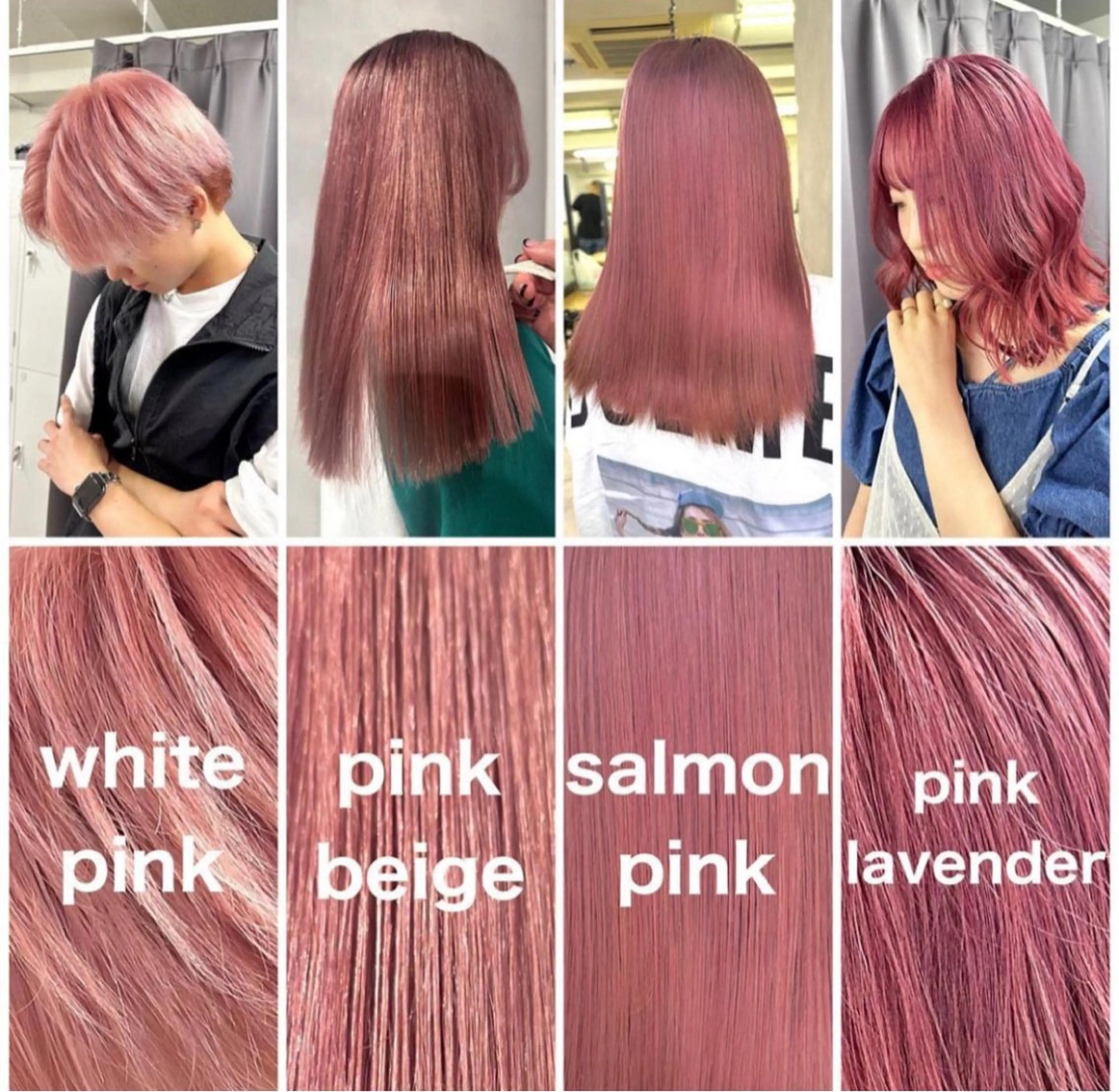 セミロング カラー ブリーチ ケアブリーチ ダブルカラー ハイトーンカラー ピンクカラー ハイトーン/ショート /akane🐰♥️のヘアスタイル