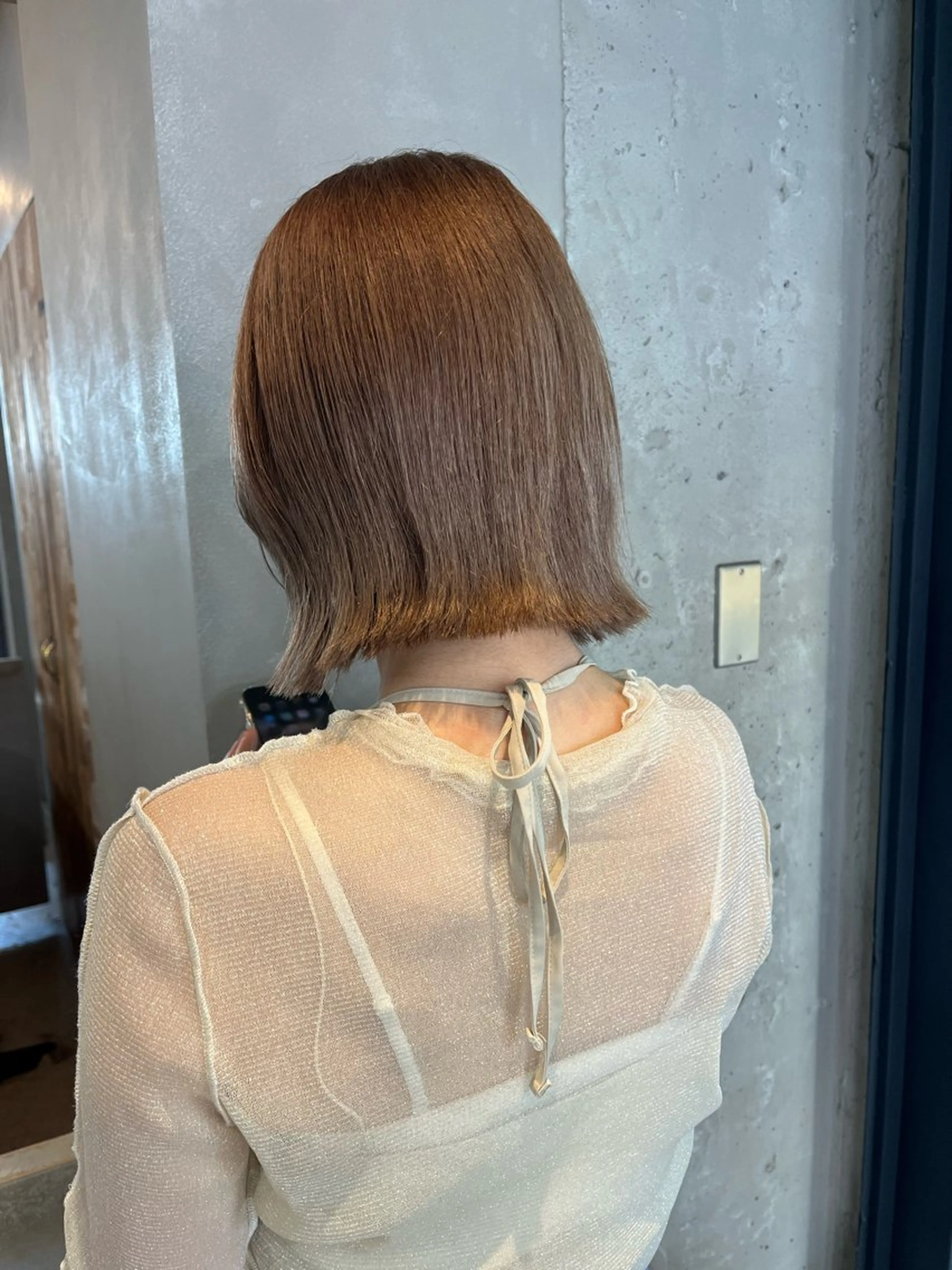 ミディアム カラー ベージュカラー ブリーチ tamakawa hinaのヘアスタイル