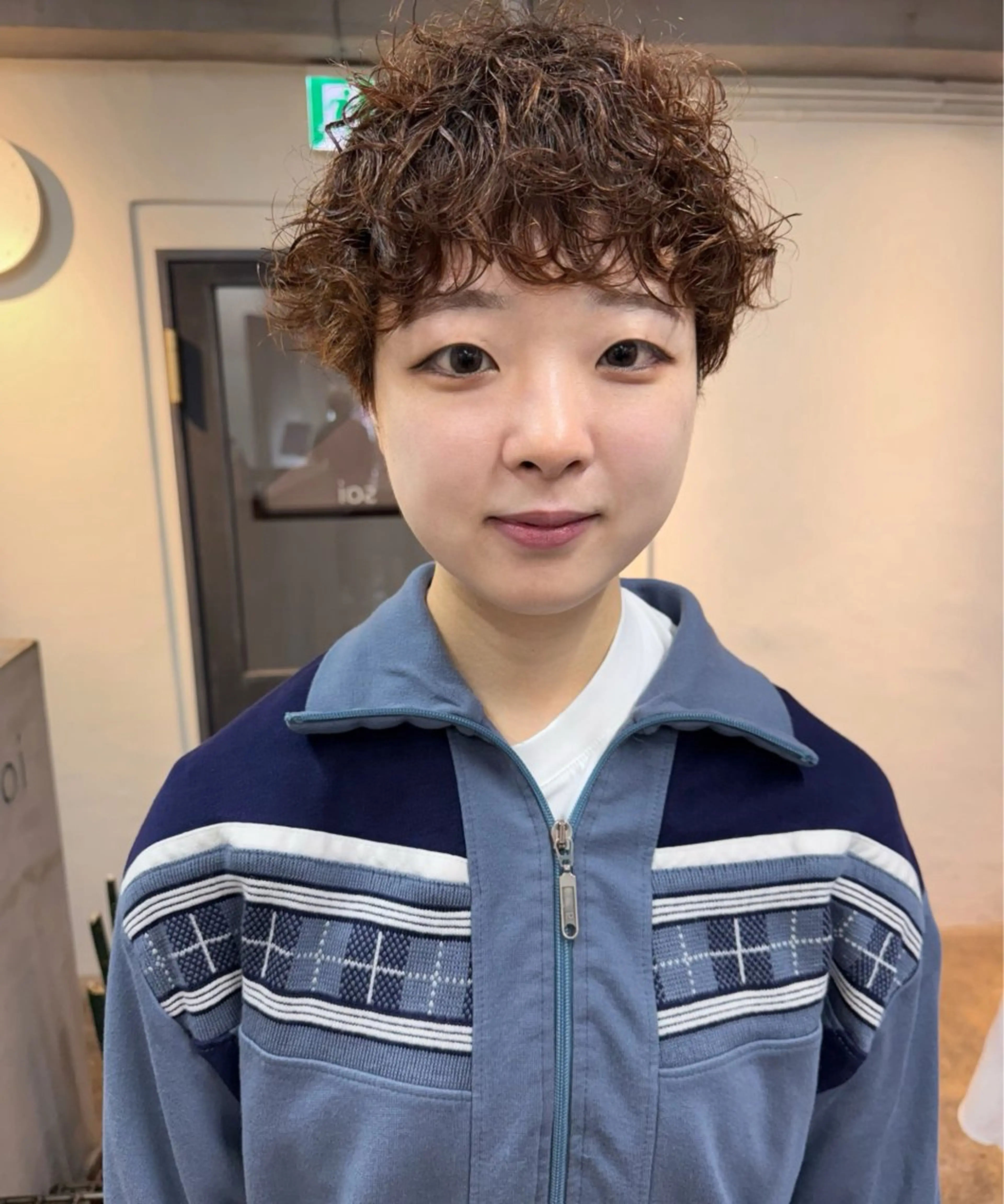 ショート カラー パーマ カット パーマ トリートメント 森貴裕/ベージュ/ パーマ/オリーブのヘアスタイル