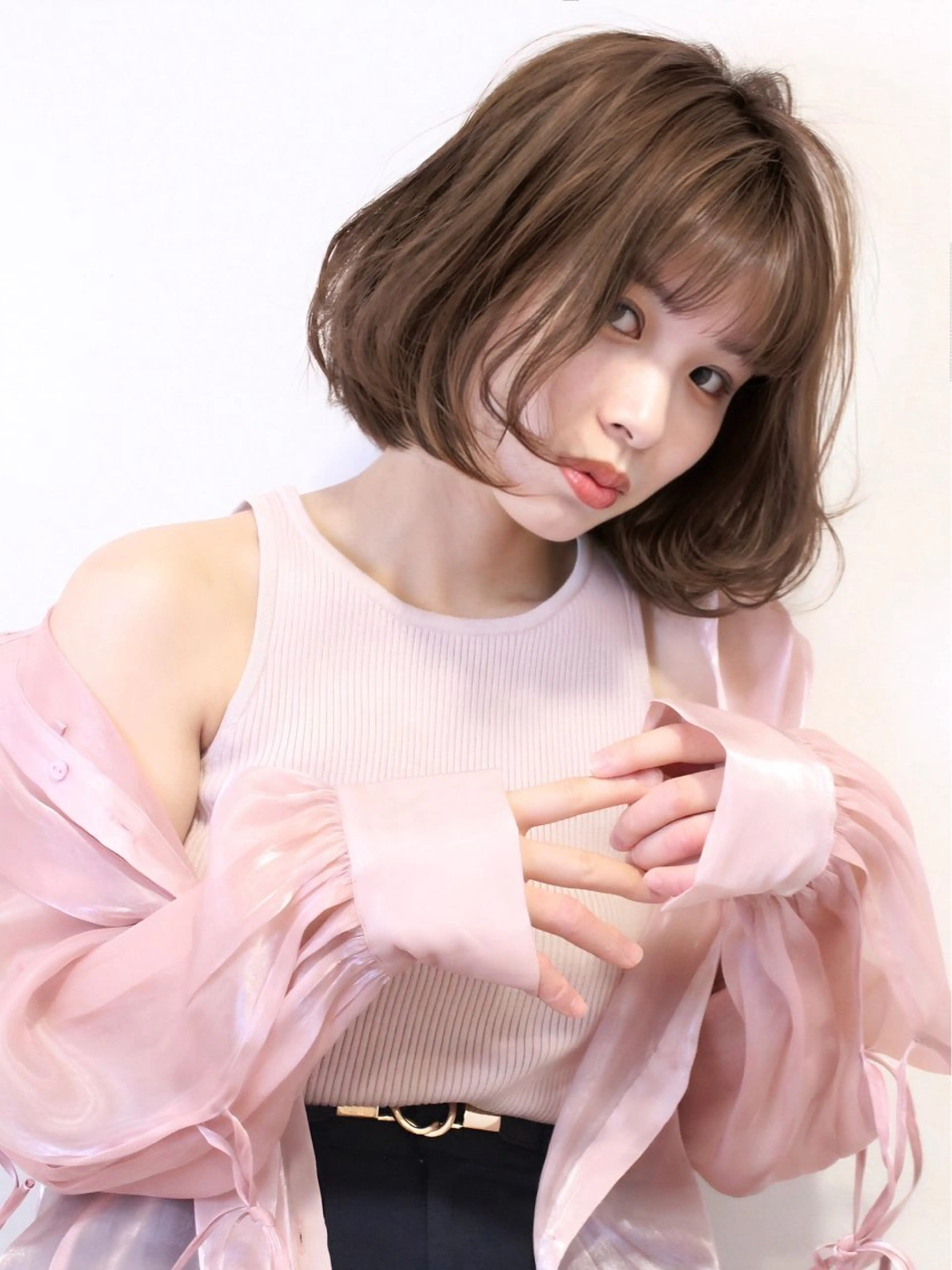 ショート 透明感カラー/ボブ/ 瀬島せりかのヘアスタイル