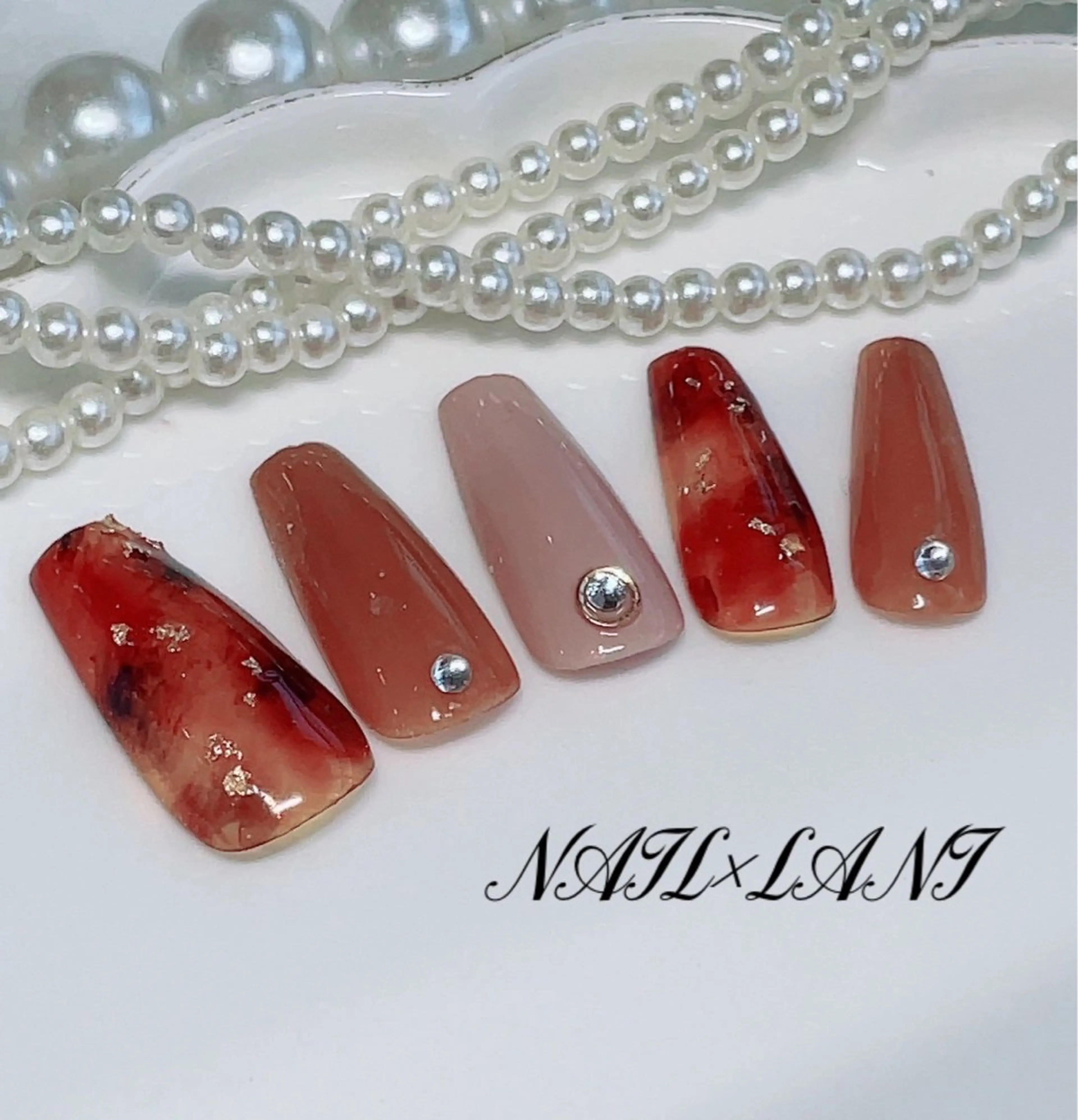 ネイル フットネイル ジェルネイル マグネットネイル パラジェル 練馬駅近ネイルラニ 不細工爪90分で美爪のネイルデザイン