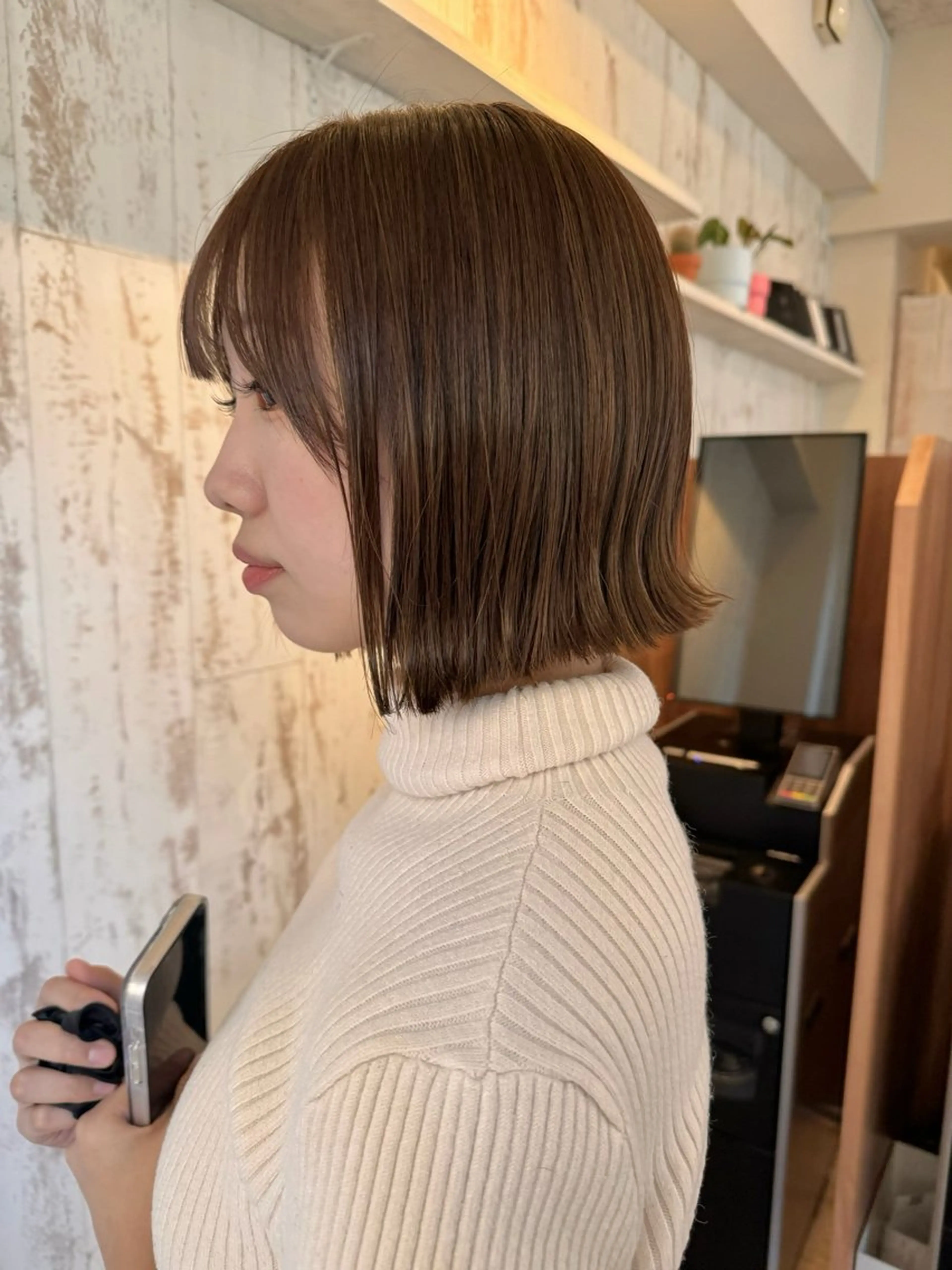 ショート カット ヘアカラー トリートメント 松本優香/ボブ/ダ ブルカラー/髪質改善のヘアスタイル