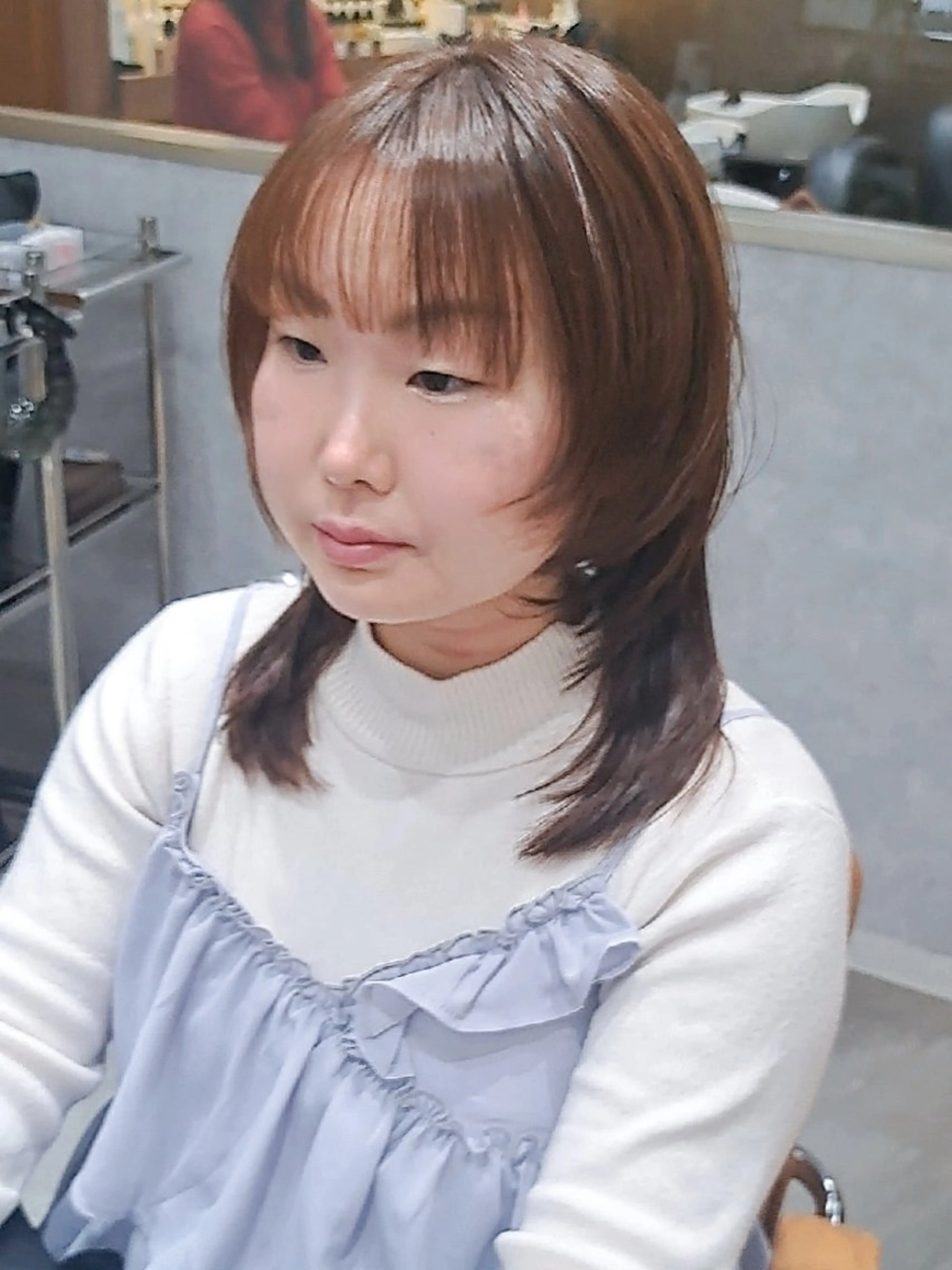 ミディアム カット 関口 知佳のヘアスタイル