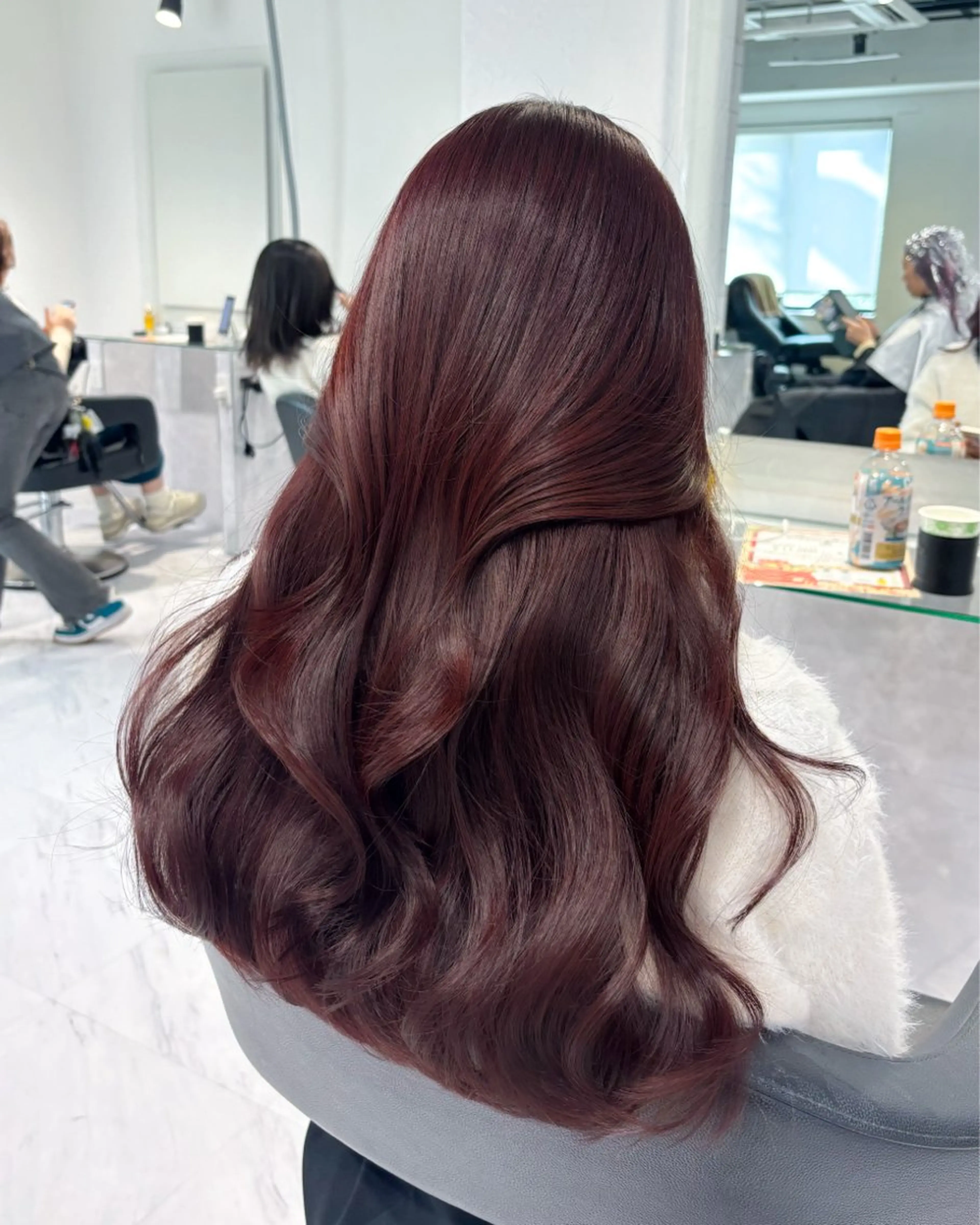 ロング カラー ヘアカラー トリートメント ヘッドスパ ヘアセット 表参道♡暗髪^ྀི 艶カラー♡アユミのヘアスタイル