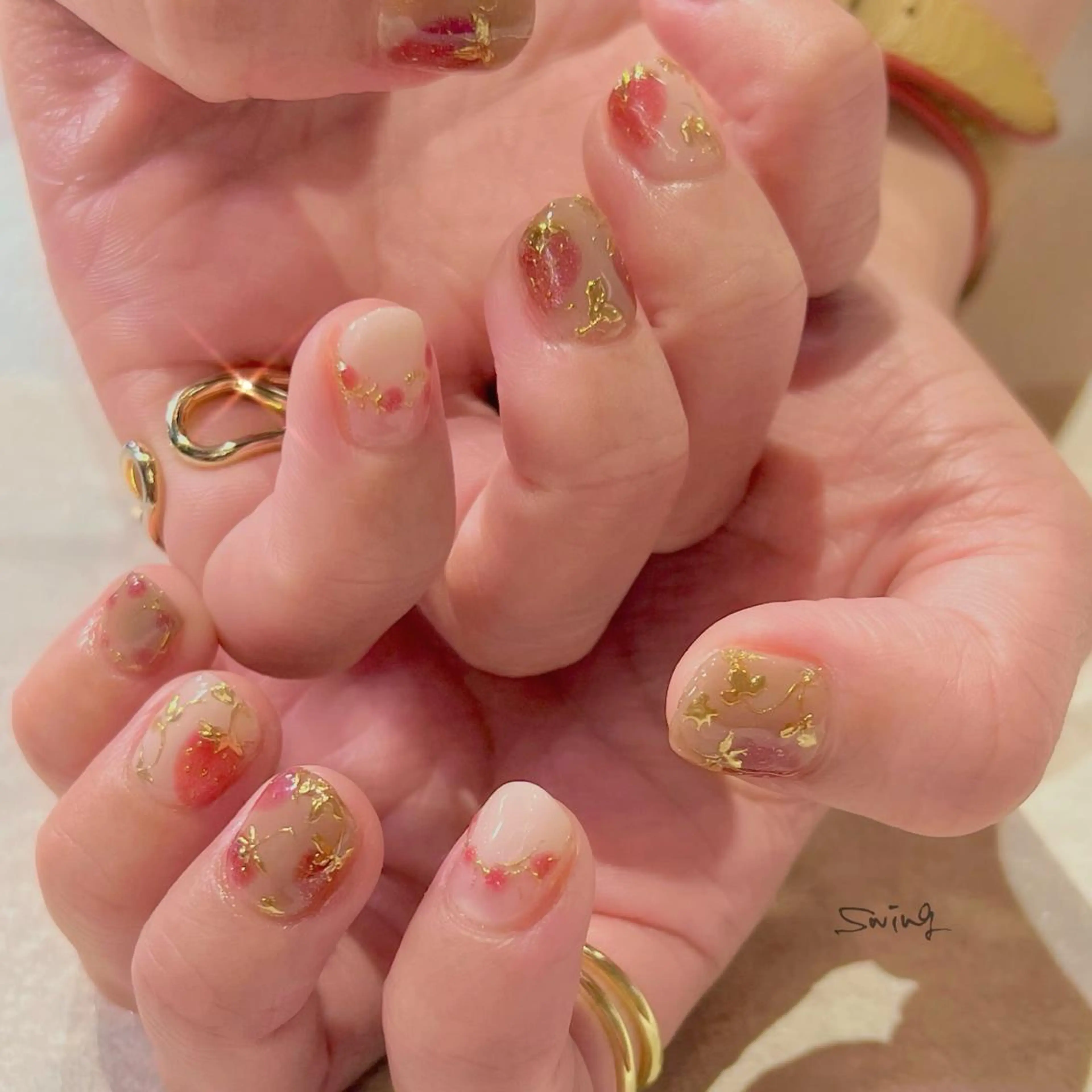 ネイル マグネットネイル ミラーネイル SWING Nail Salon所属・Yoshida Takakoのネイルデザイン