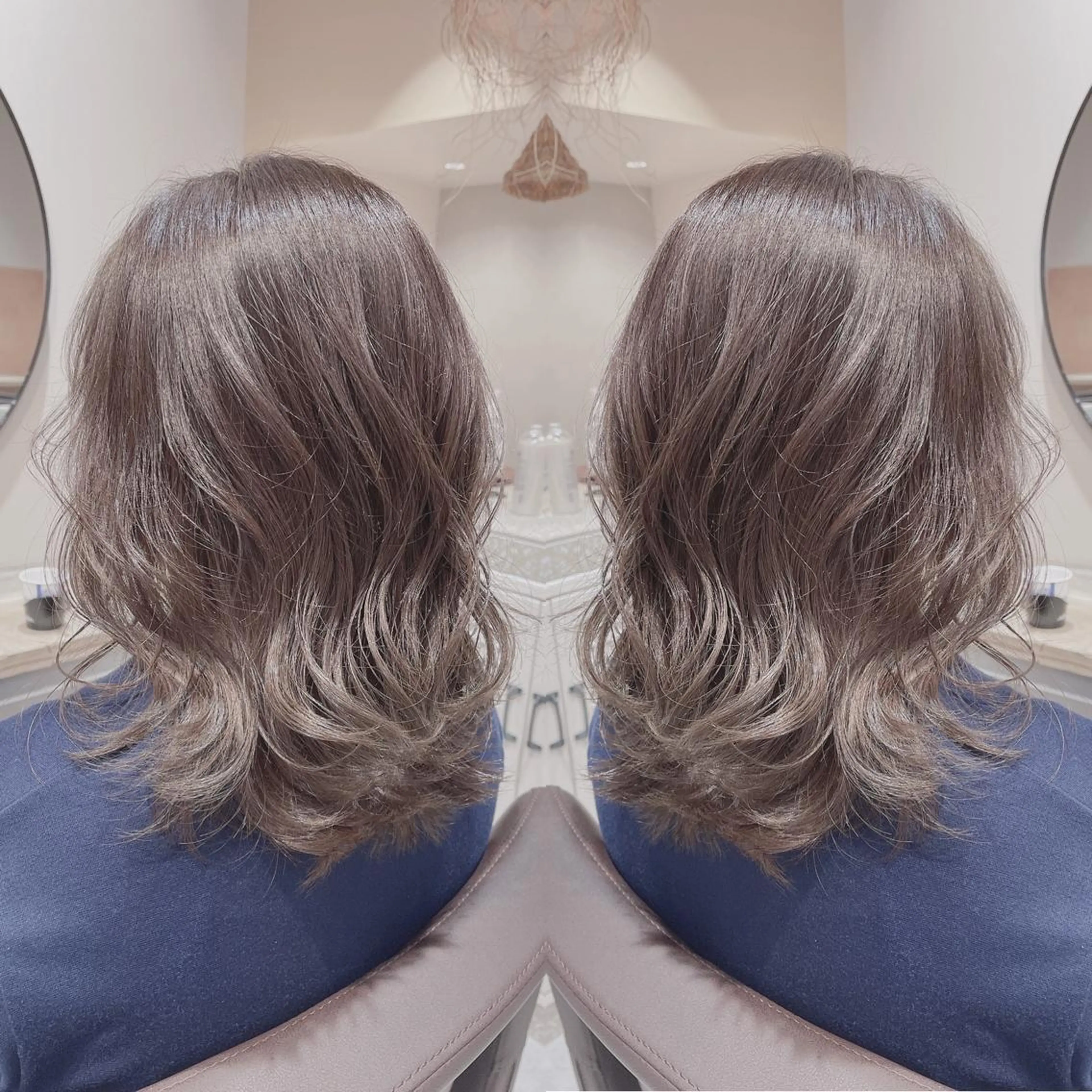 コテ巻き風デジタルパーマ+カット+ケアトリートメントの写真