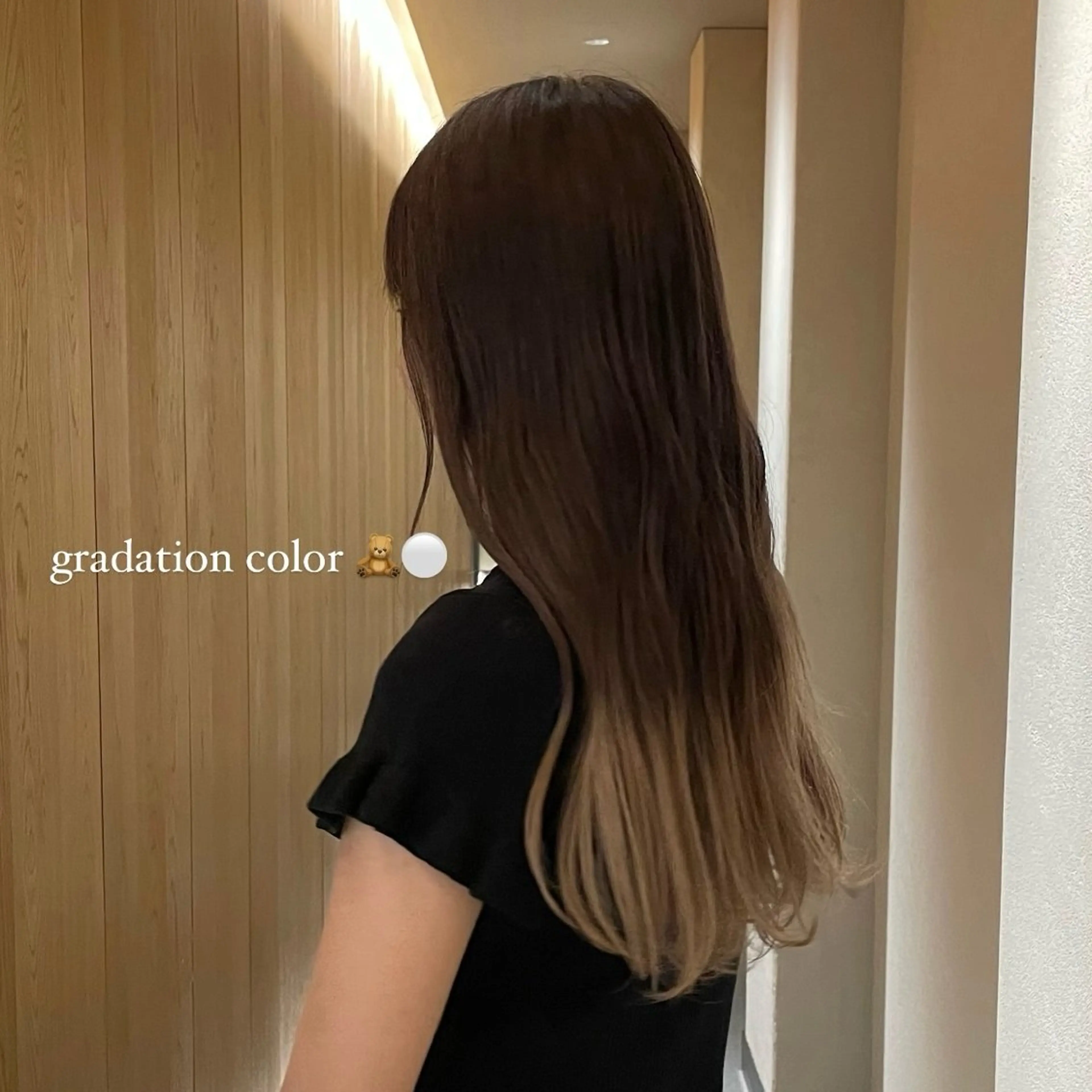 カラー グラデーションカラー 蓑輪 璃央のヘアスタイル